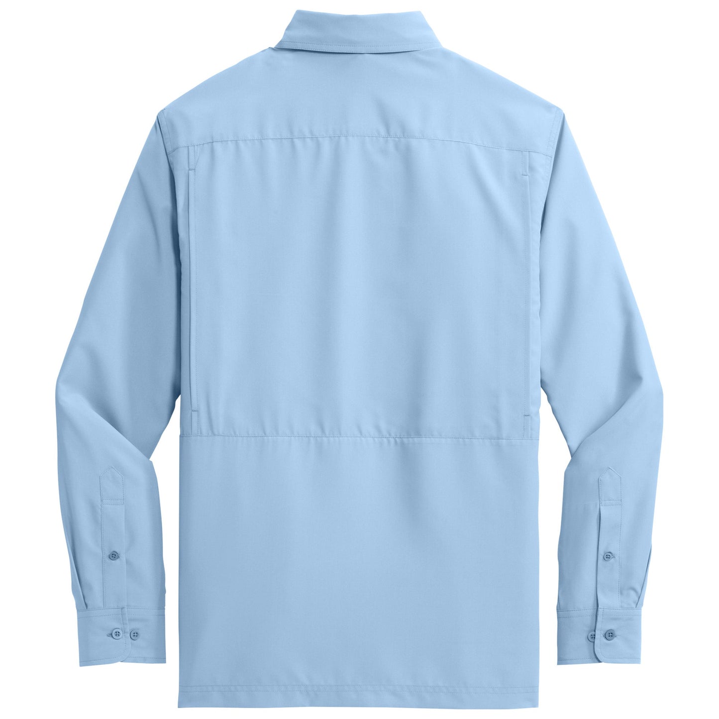 Gusty Grey Button Up Shirt - Port Authority - Comfortable Fit