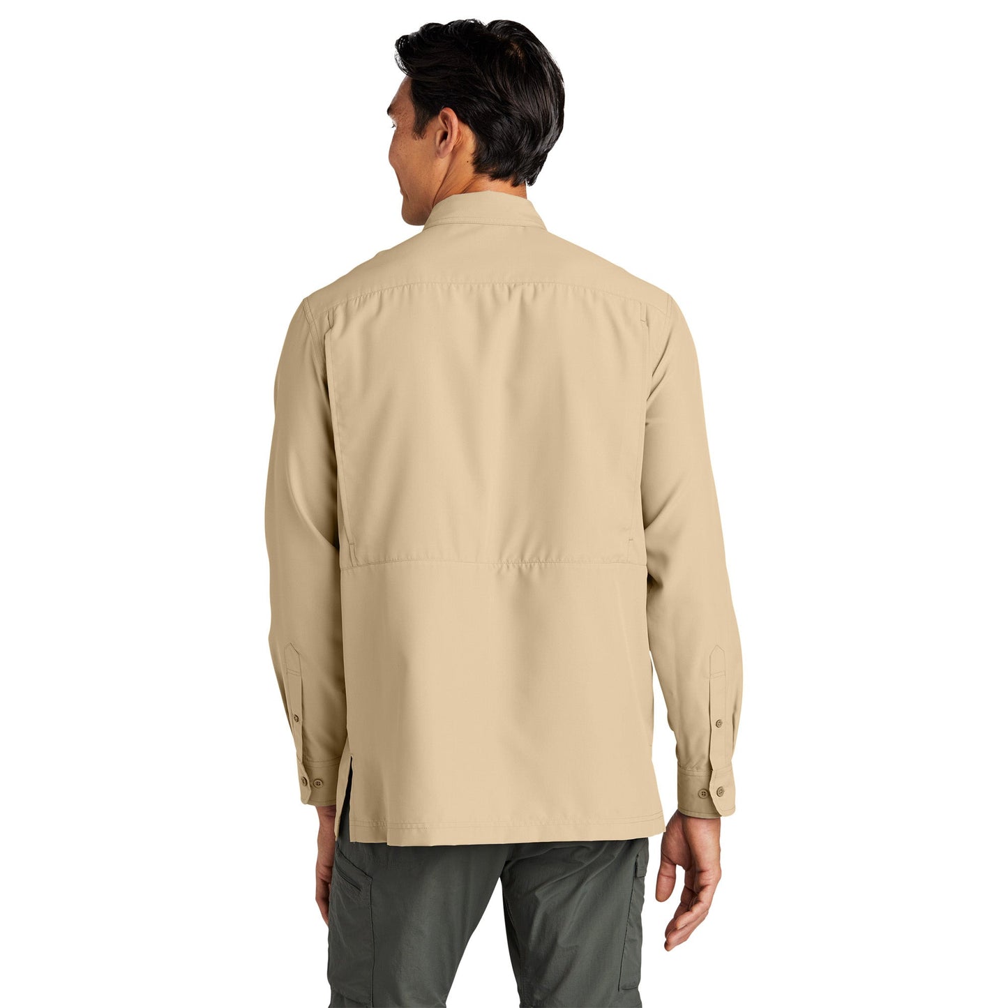 Gusty Grey Button Up Shirt - Port Authority - Comfortable Fit