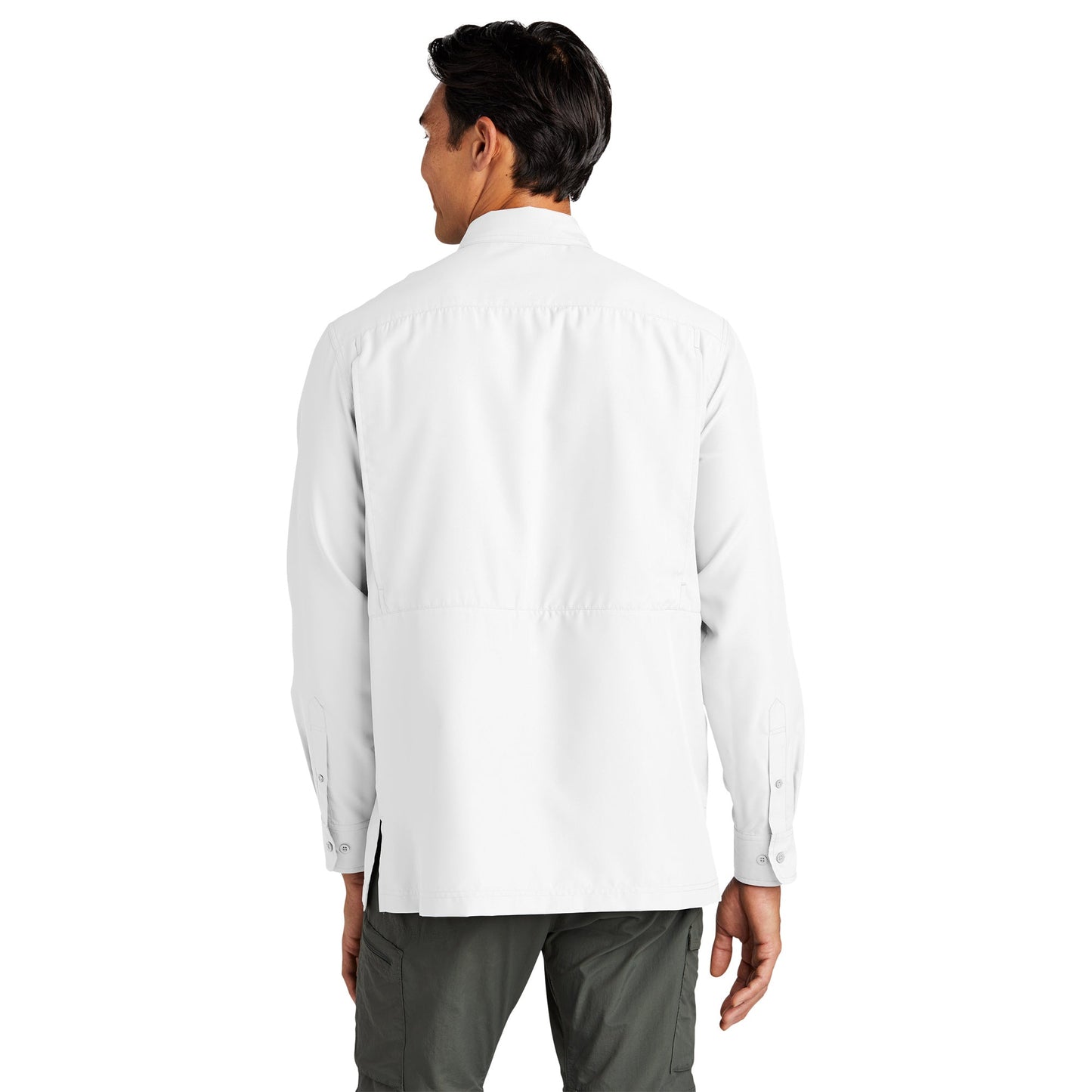 Gusty Grey Button Up Shirt - Port Authority - Comfortable Fit