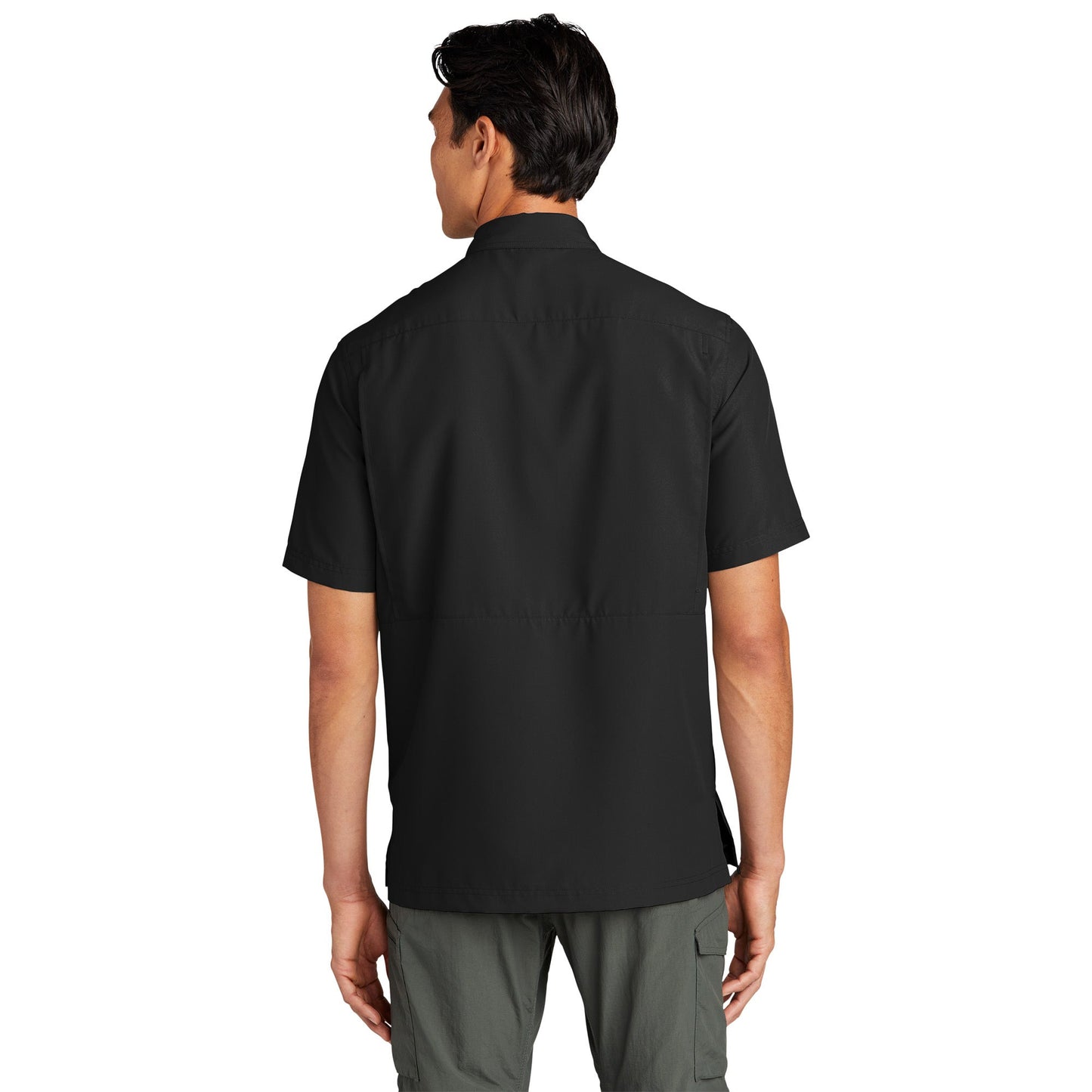 Deep Black Button Up Shirt - Port Authority - Lightweight