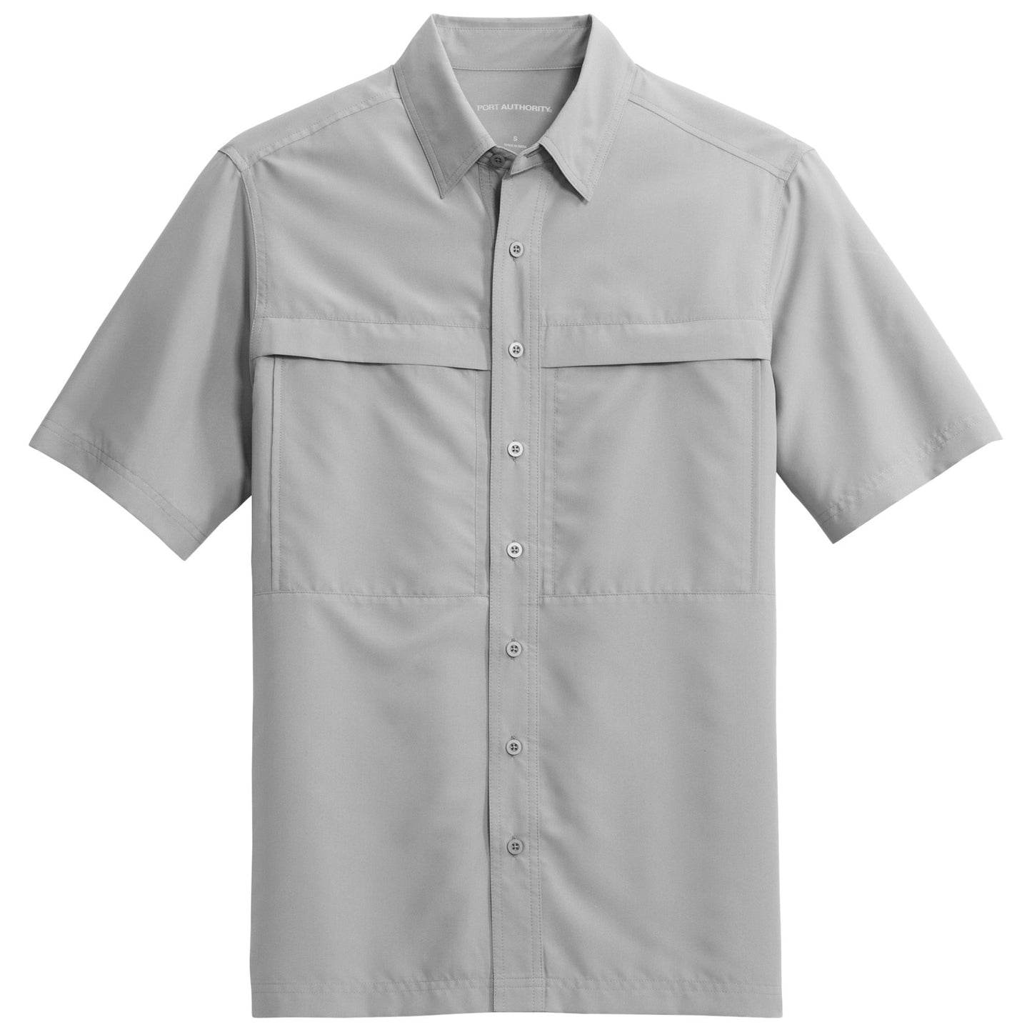 Deep Black Button Up Shirt - Port Authority - Lightweight