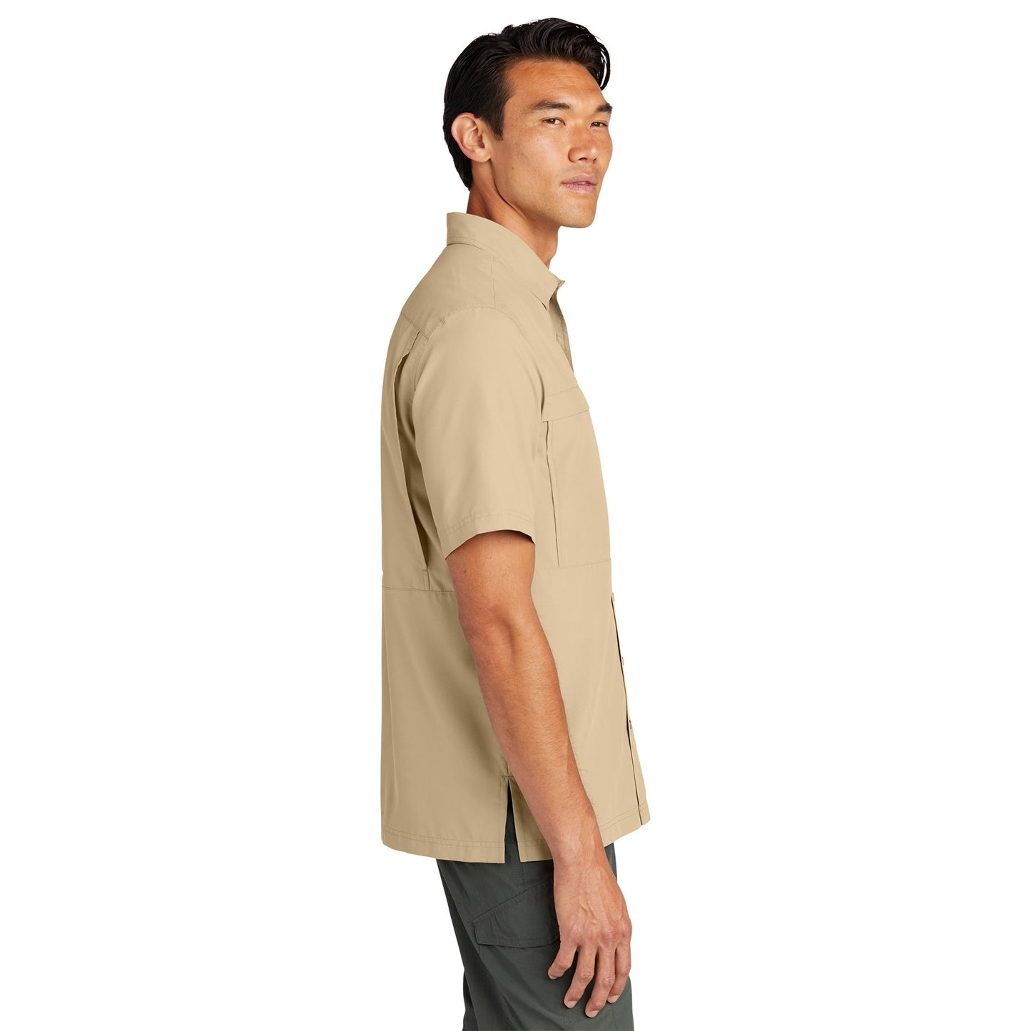 Deep Black Button Up Shirt - Port Authority - Lightweight