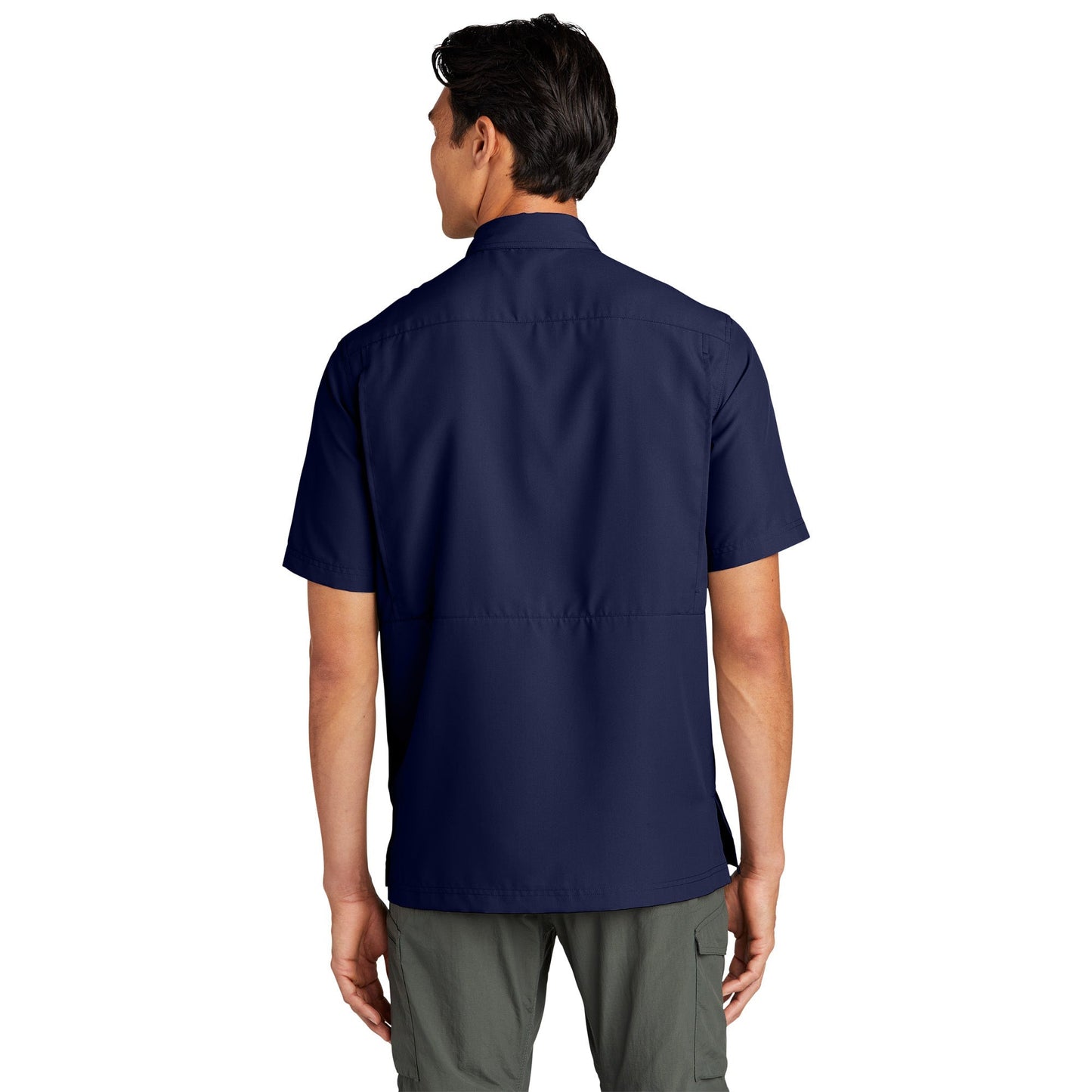 Deep Black Button Up Shirt - Port Authority - Lightweight
