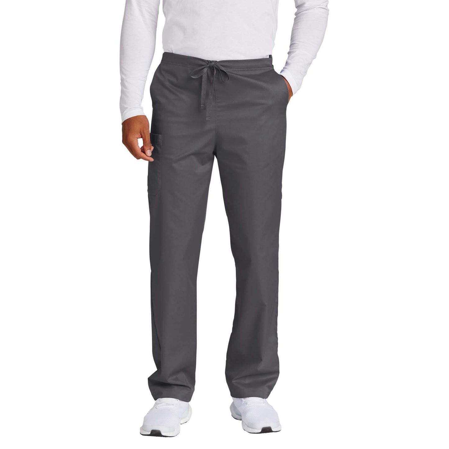 Black Scrub Pants - WonderWink - Comfortable Cargo Design