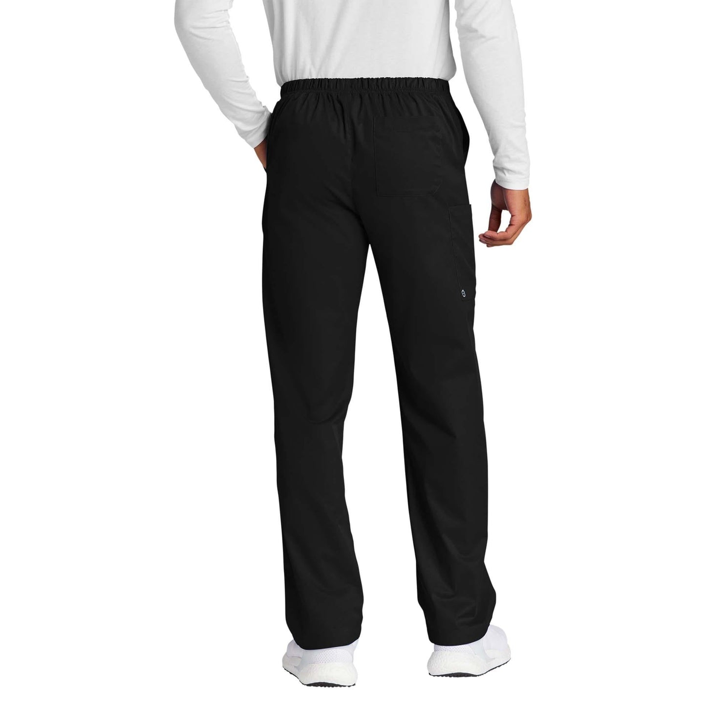 Black Scrub Pants - WonderWink - Cargo Pocket Design