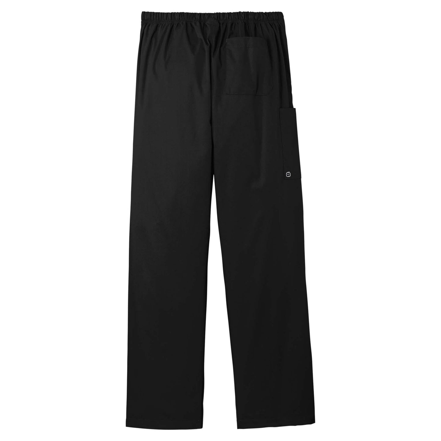 Black Scrub Pants - WonderWink - Cargo Pocket Design
