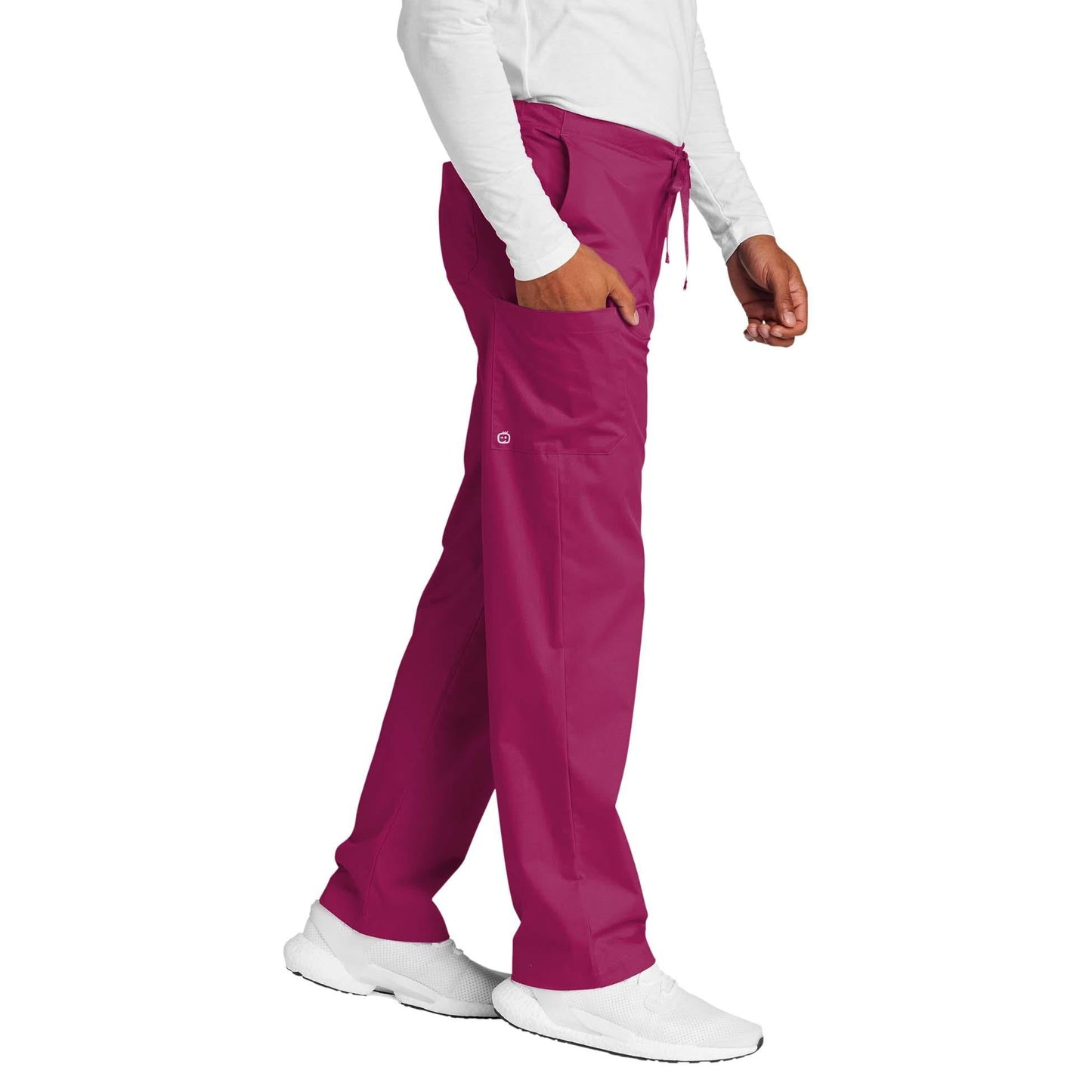 Black Scrub Pants - WonderWink - Cargo Pocket Design