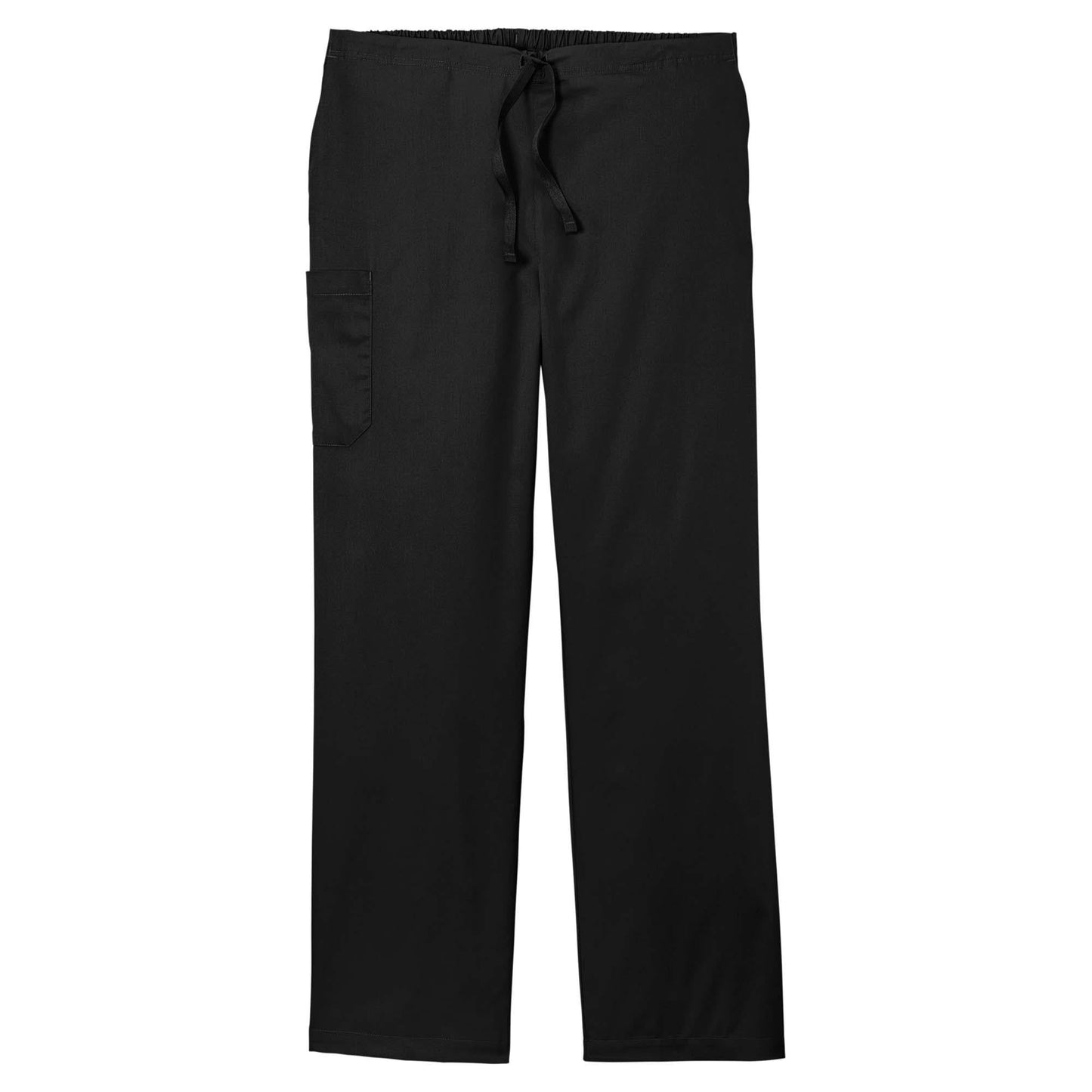 Black Scrub Pants - WonderWink - Cargo Pocket Design