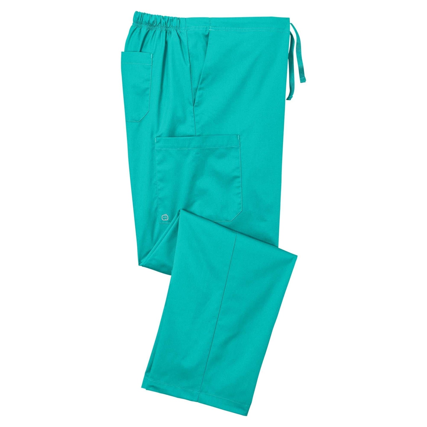 Black Scrub Pants - WonderWink - Cargo Pocket Design