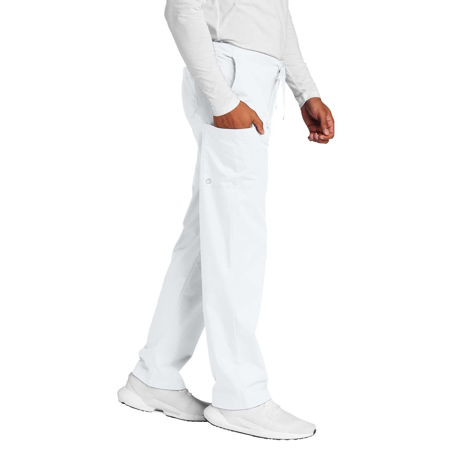 Black Scrub Pants - WonderWink - Cargo Pocket Design