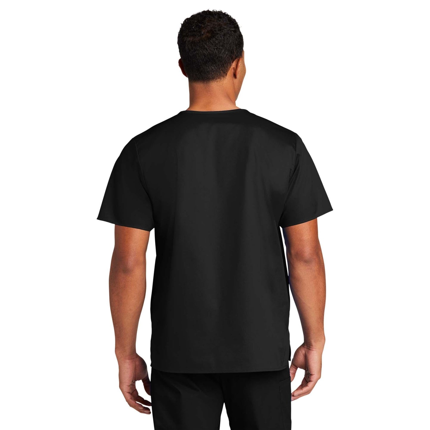 Black Scrub Tops - WonderWink - Comfortable V-Neck