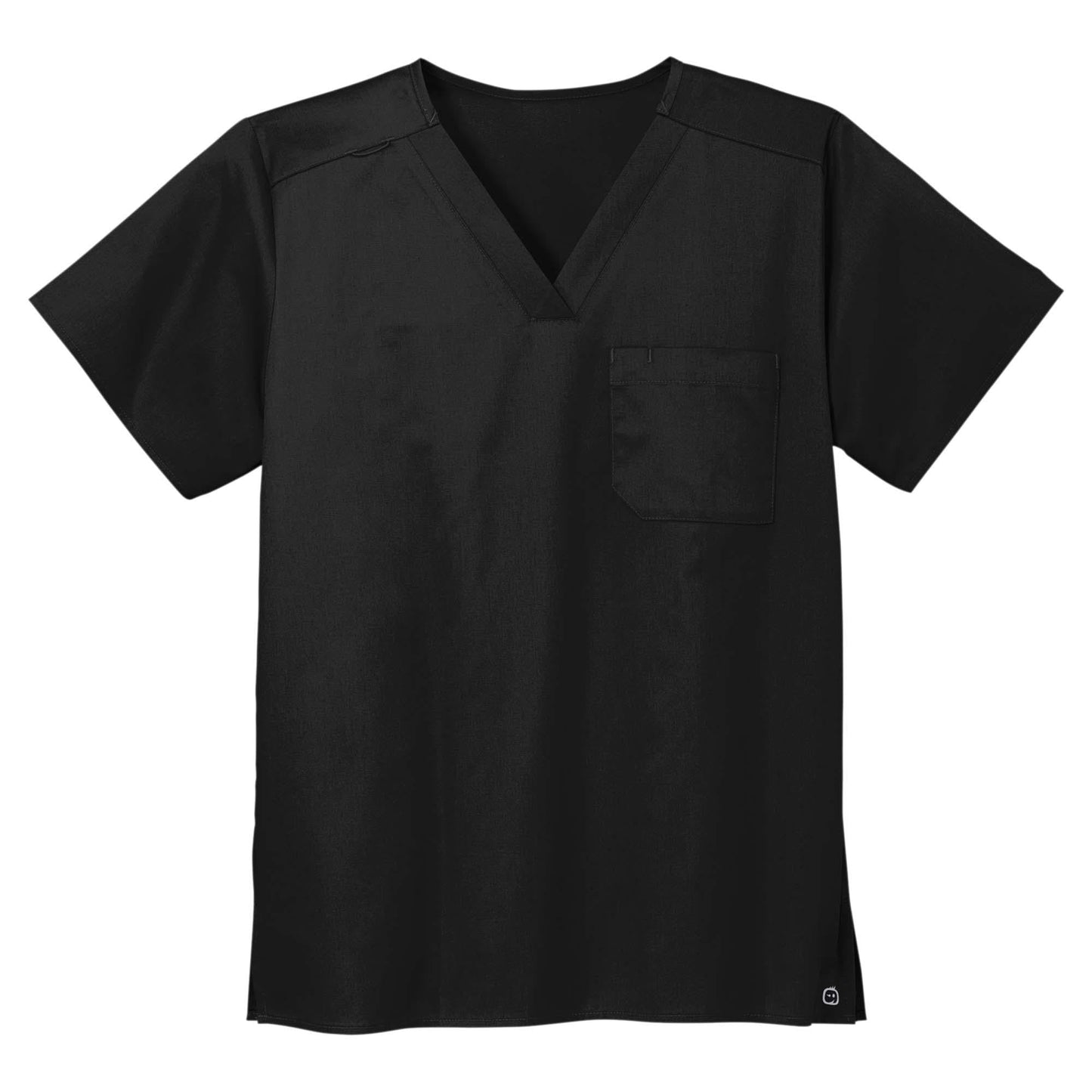 Black Scrub Tops - WonderWink - Comfortable V-Neck