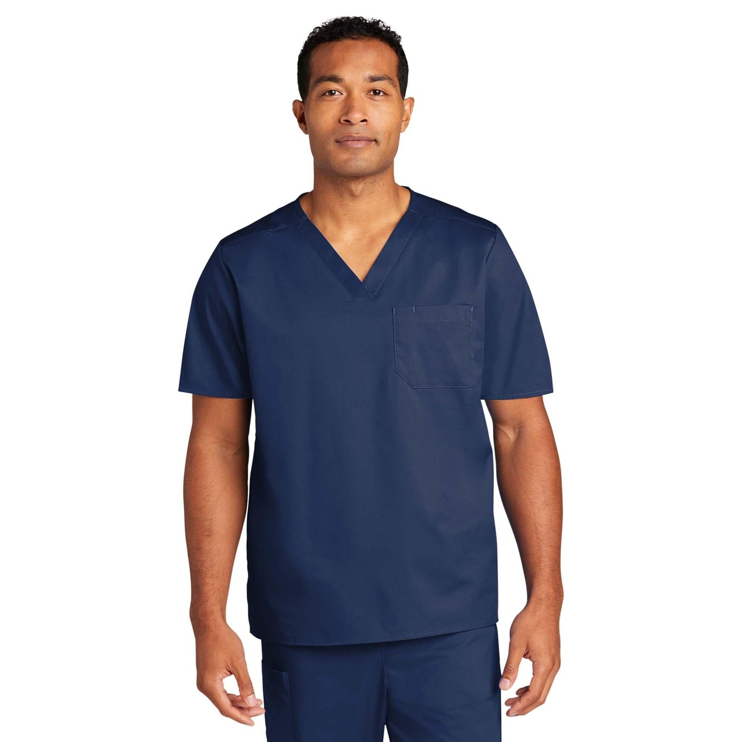 Black Scrub Tops - WonderWink - Comfortable V-Neck