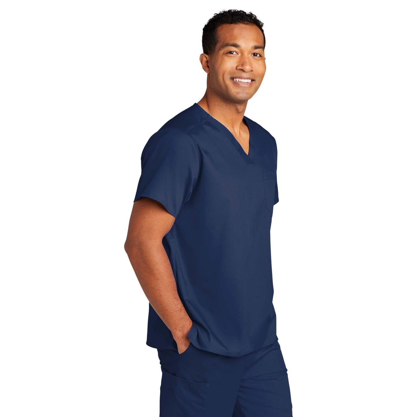 Black Scrub Tops - WonderWink - Comfortable V-Neck