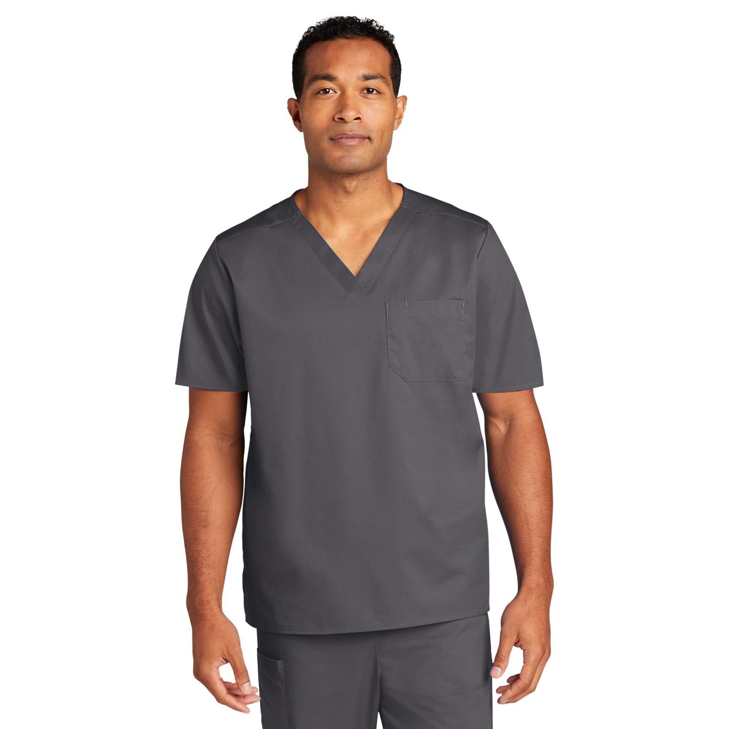 Black Scrub Tops - WonderWink - Comfortable V-Neck
