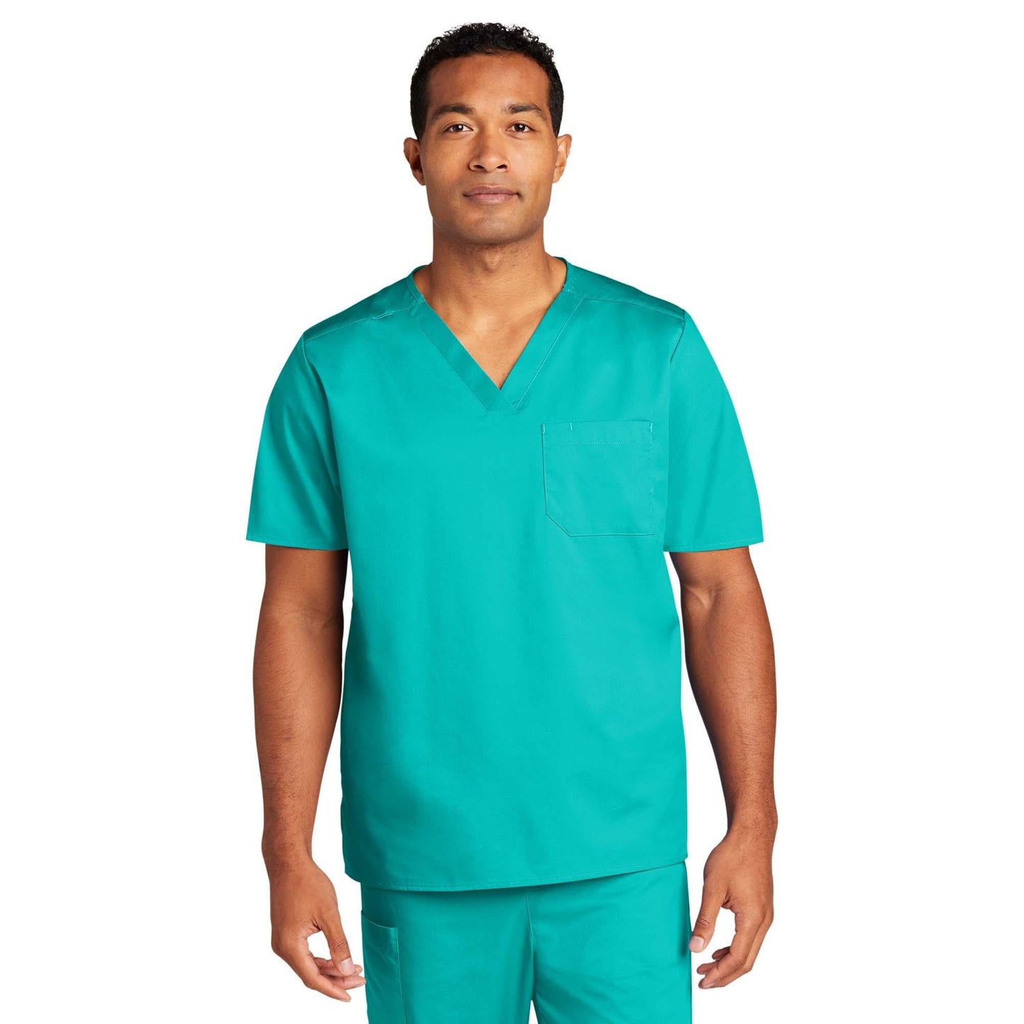 Black Scrub Tops - WonderWink - Comfortable V-Neck