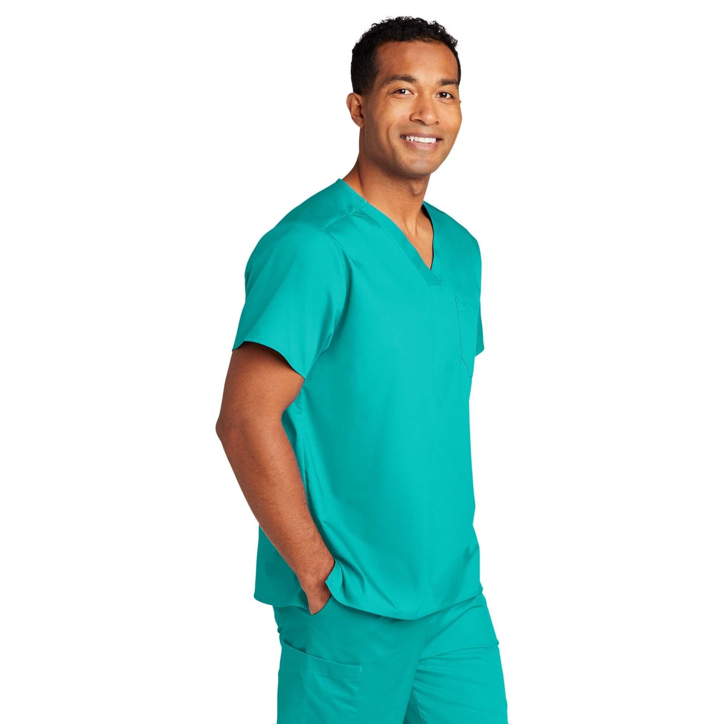 Black Scrub Tops - WonderWink - Comfortable V-Neck