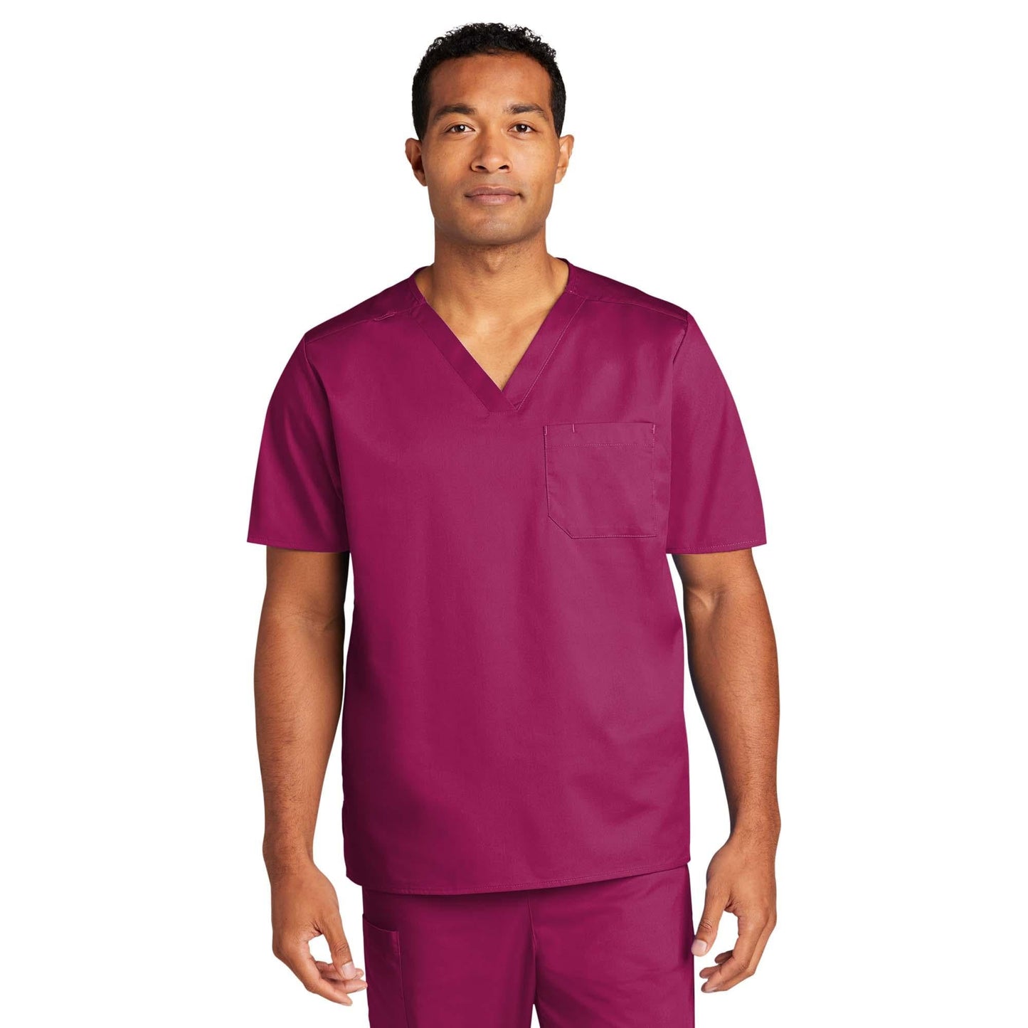Black Scrub Tops - WonderWink - Comfortable V-Neck