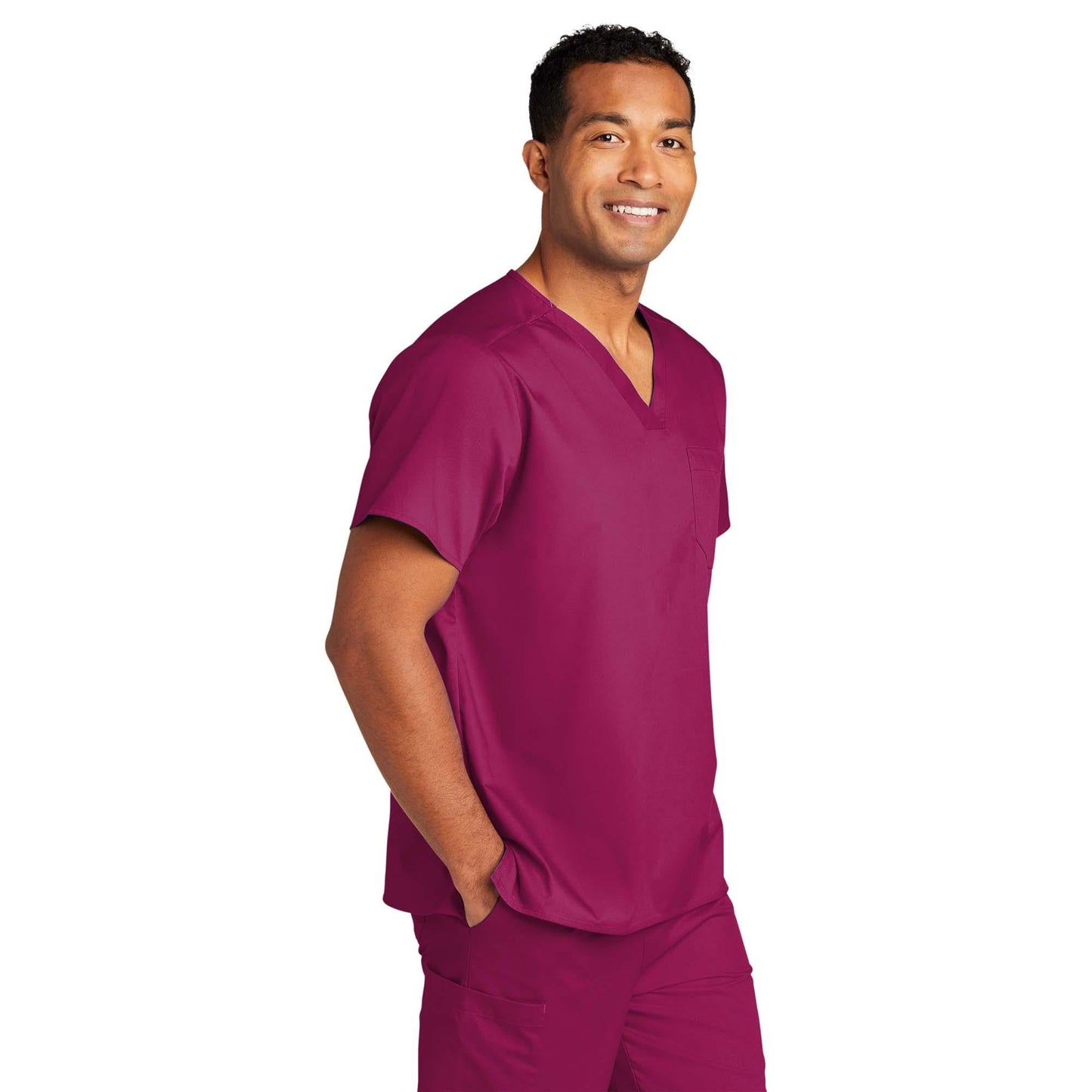 Black Scrub Tops - WonderWink - Comfortable V-Neck