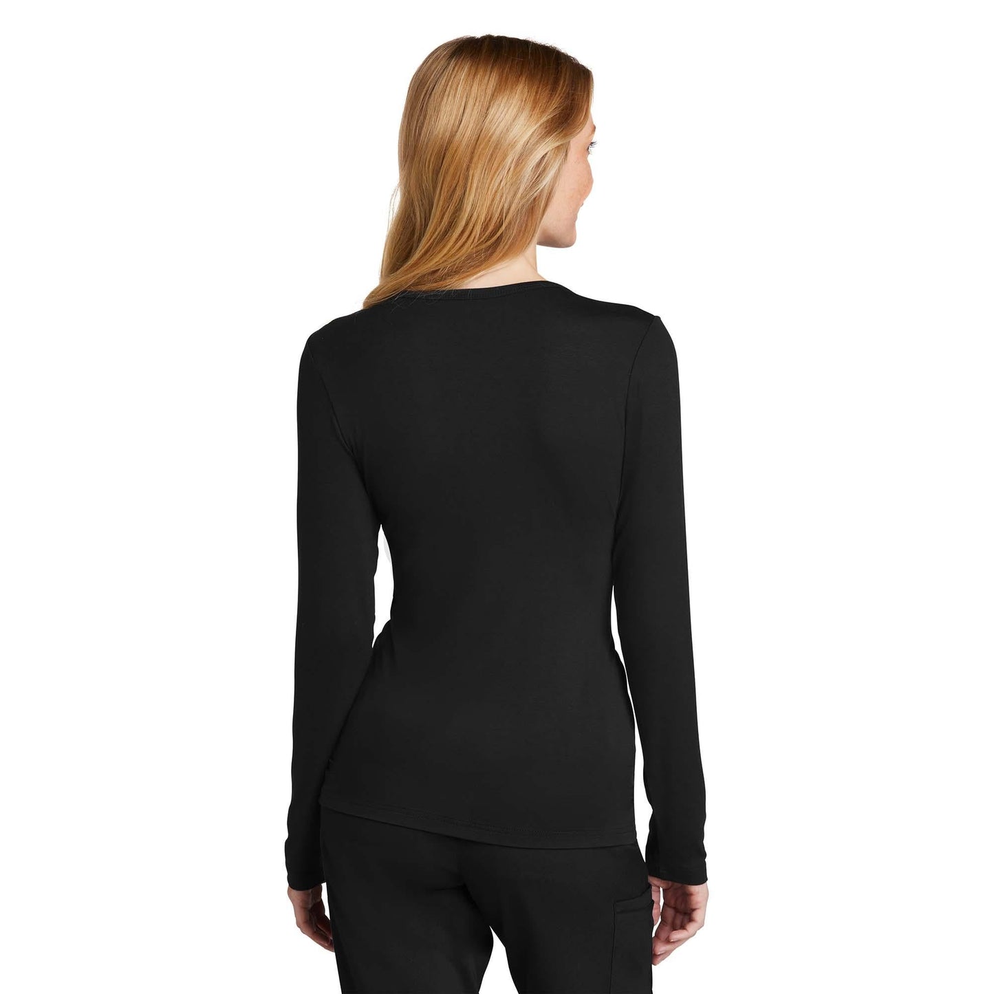 Black Long Sleeve T-Shirt - WonderWink - Stylish Comfort
