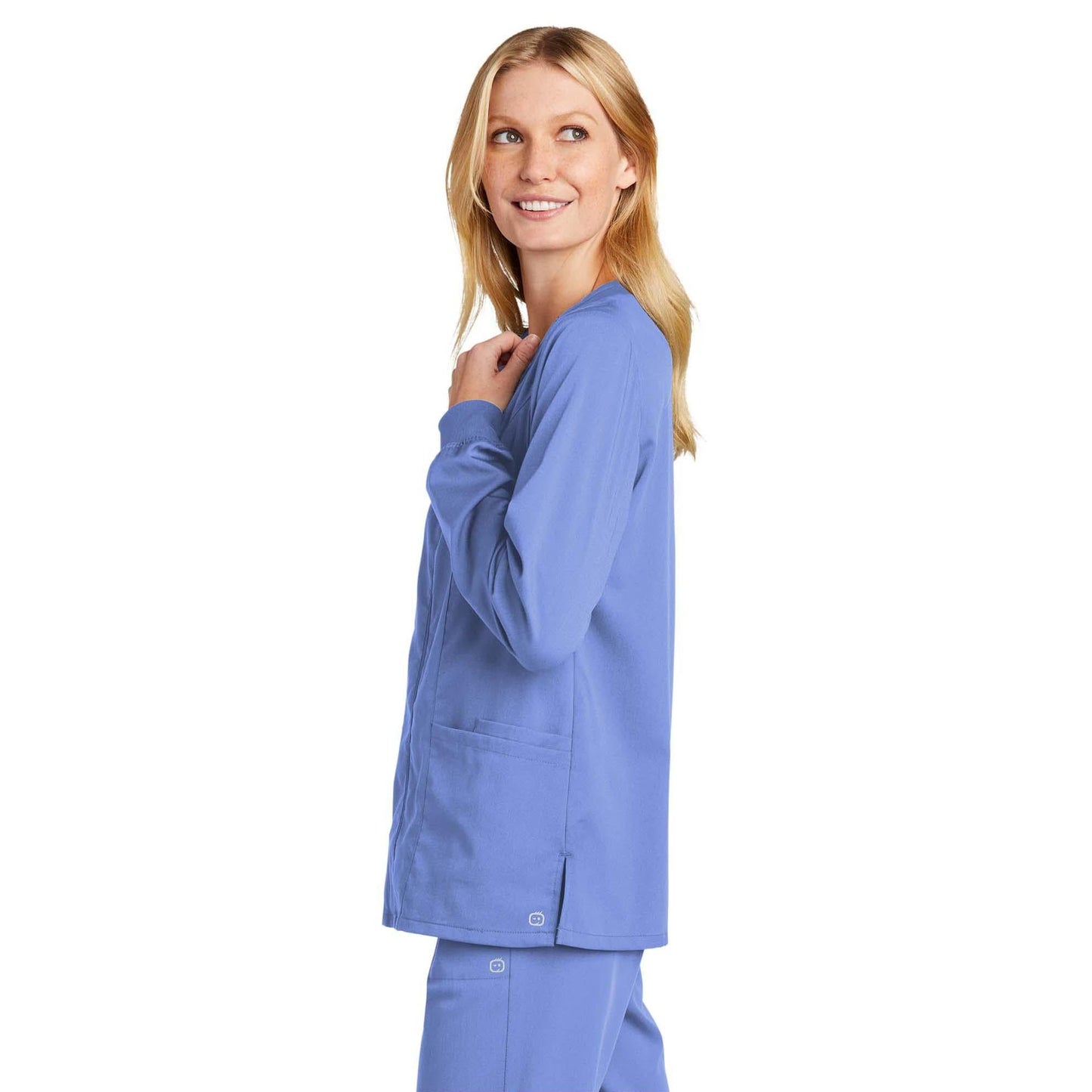 Black Scrub Jacket - WonderWink - Modern Fit
