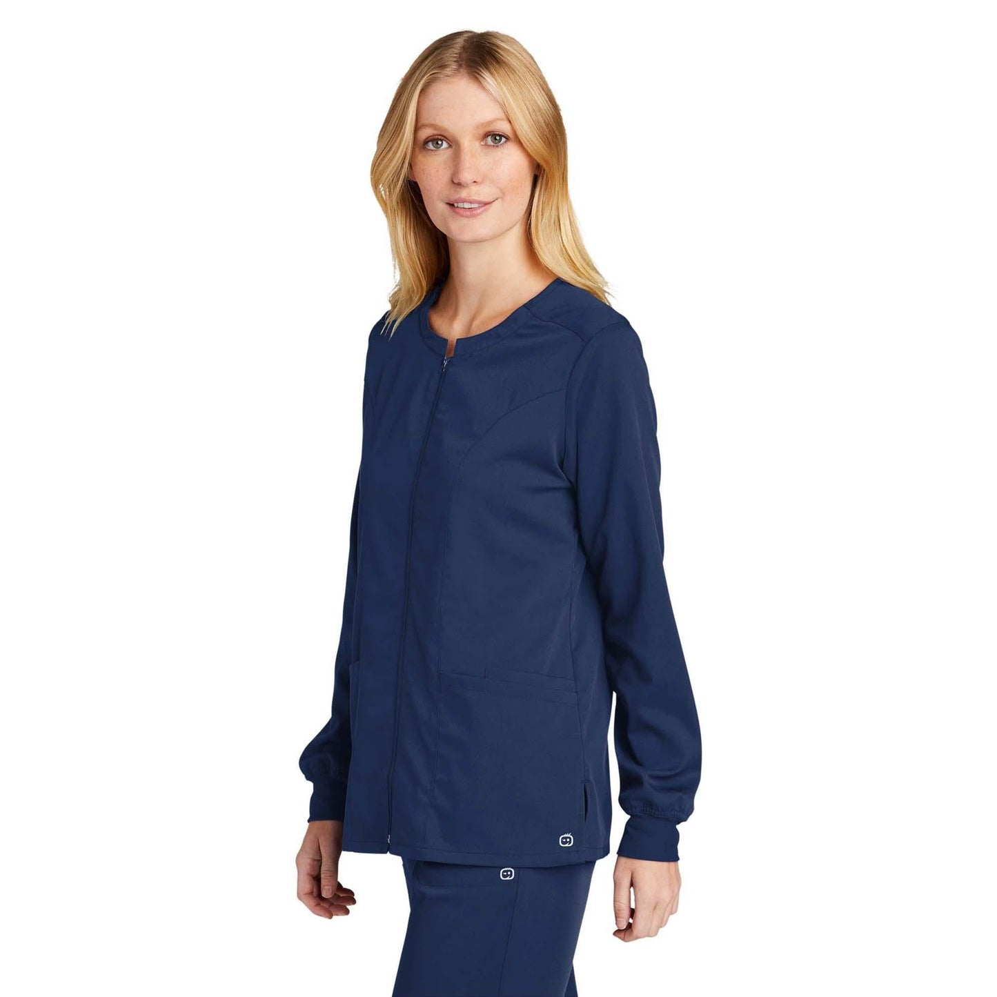Black Scrub Jacket - WonderWink - Modern Fit