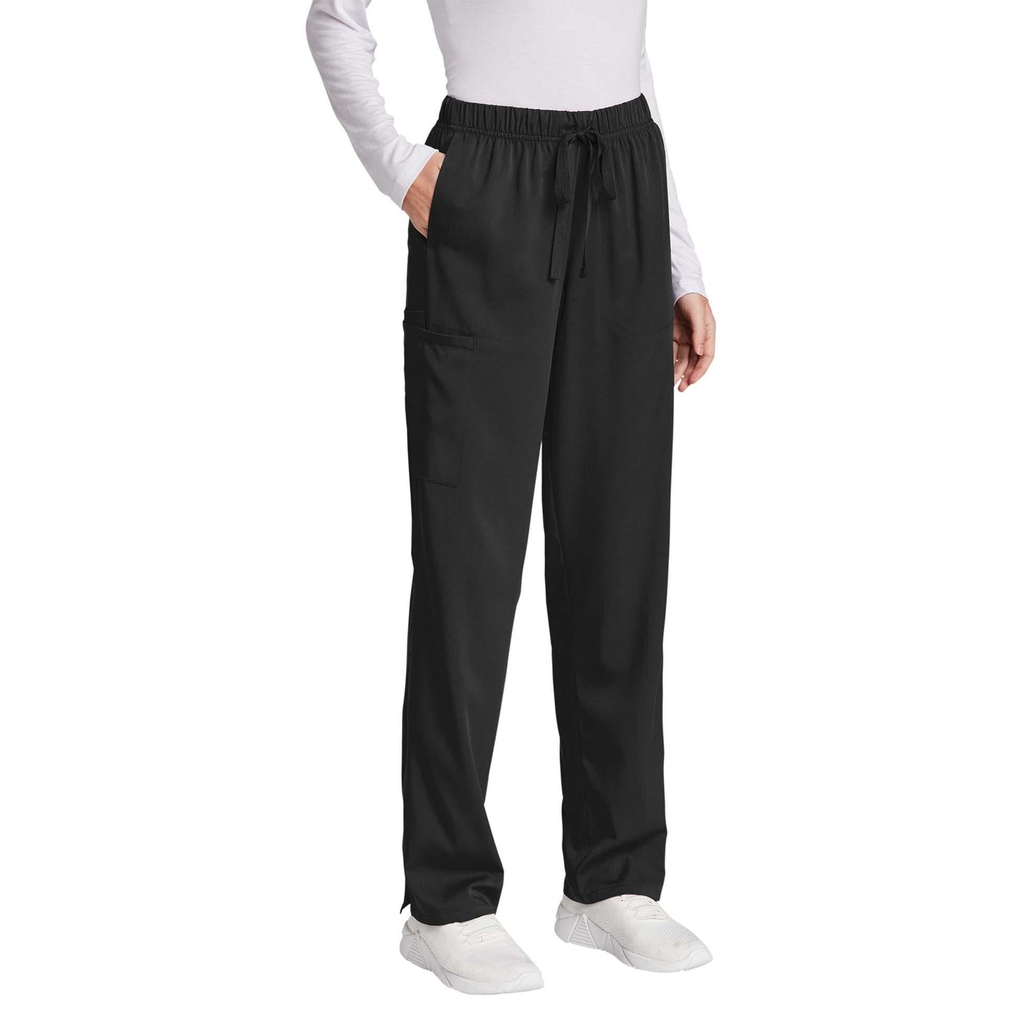 Black Scrub Pants - WonderWink - Comfortable Flex Design