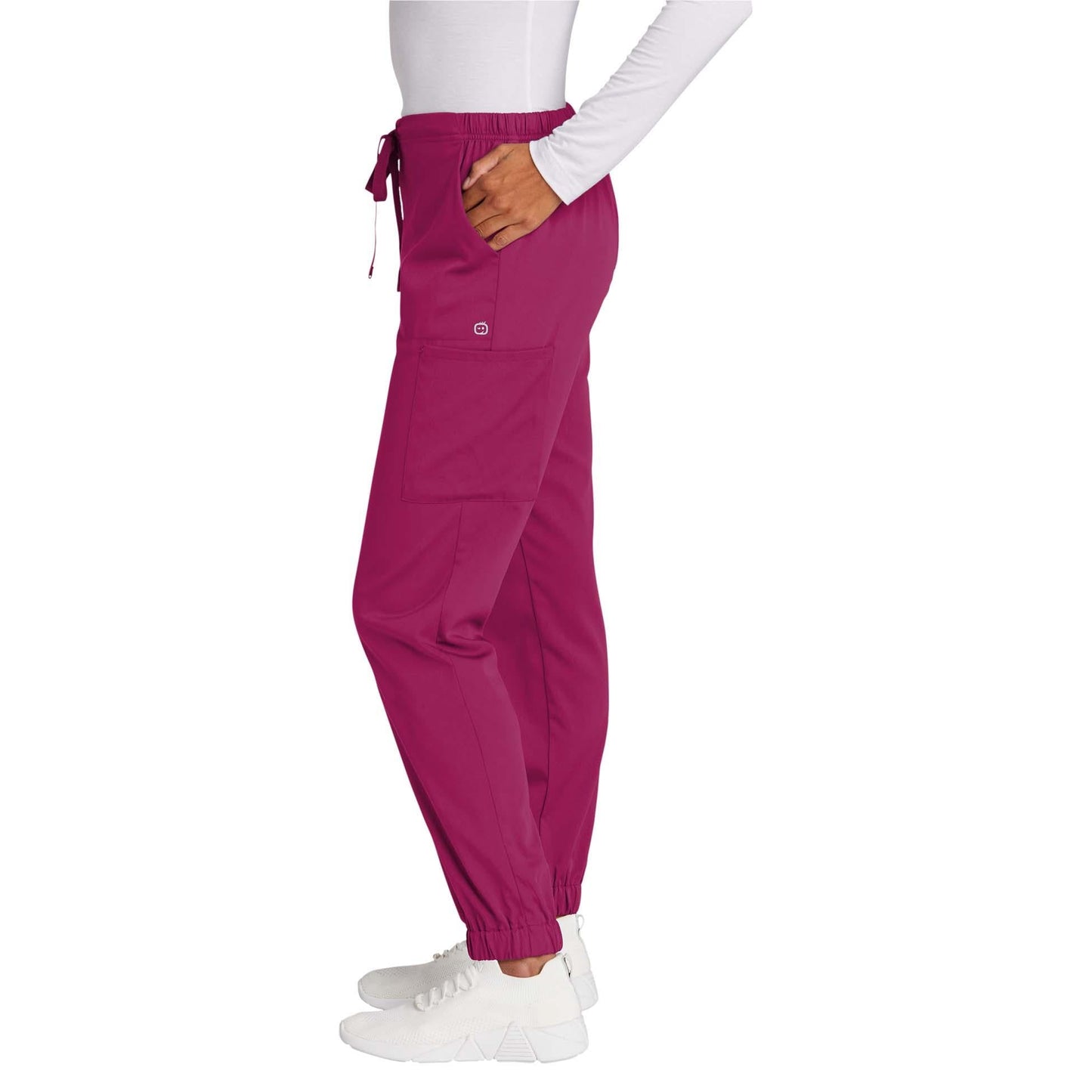 Black Scrub Pants - WonderWink - Modern Jogger Fit