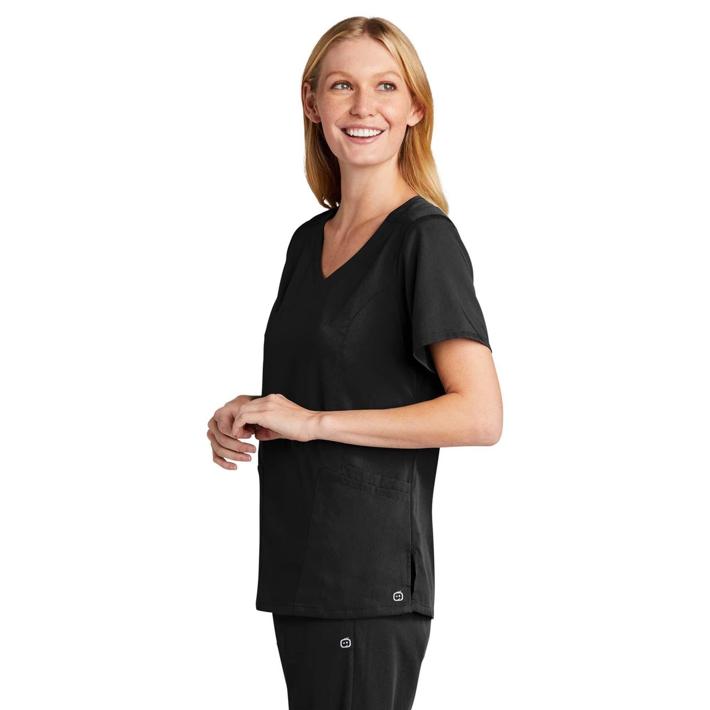 Black Scrub Tops - WonderWink - Modern Fit