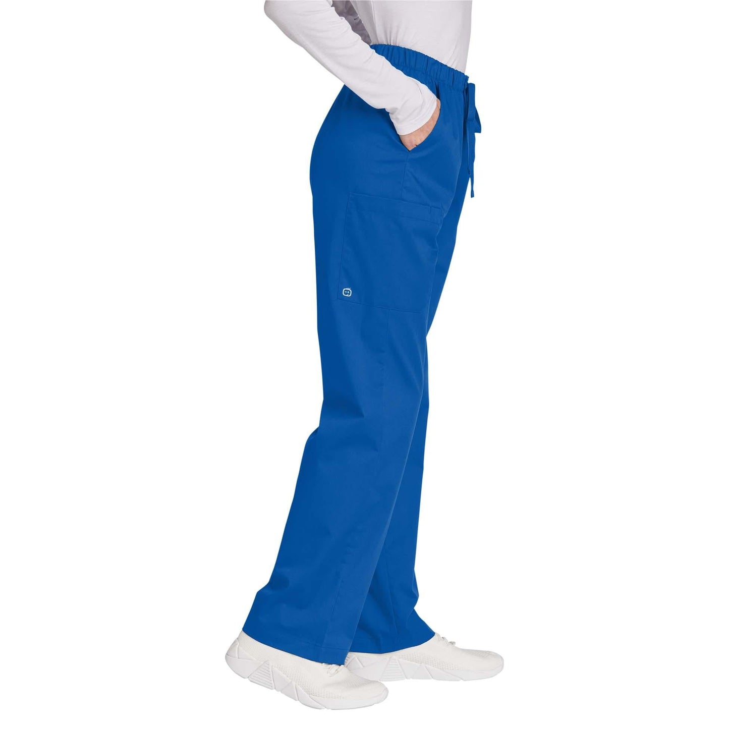 Black Scrub Pants - WonderWink - Comfortable Cargo Design