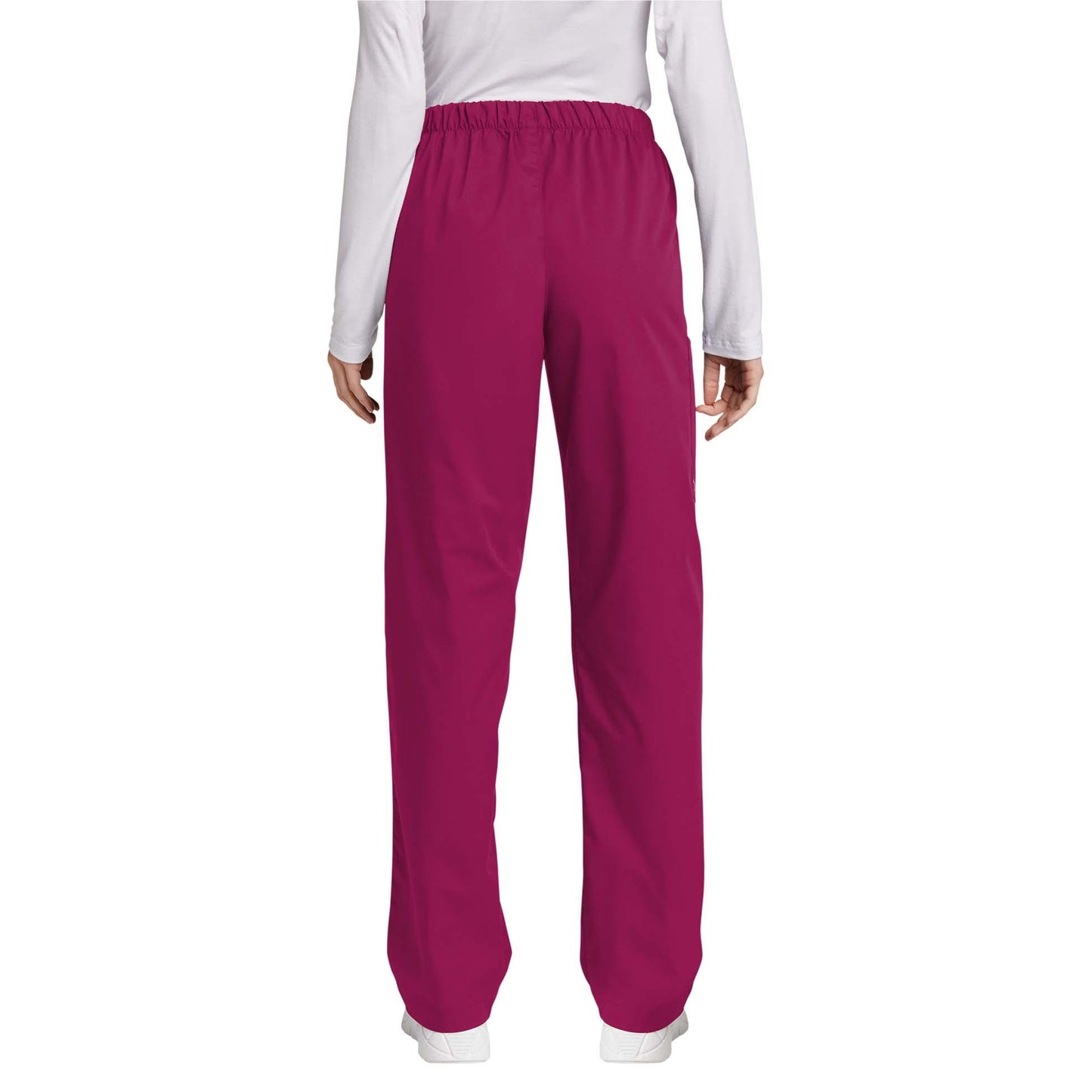 Black Scrub Pants - WonderWink - Comfortable Cargo Design