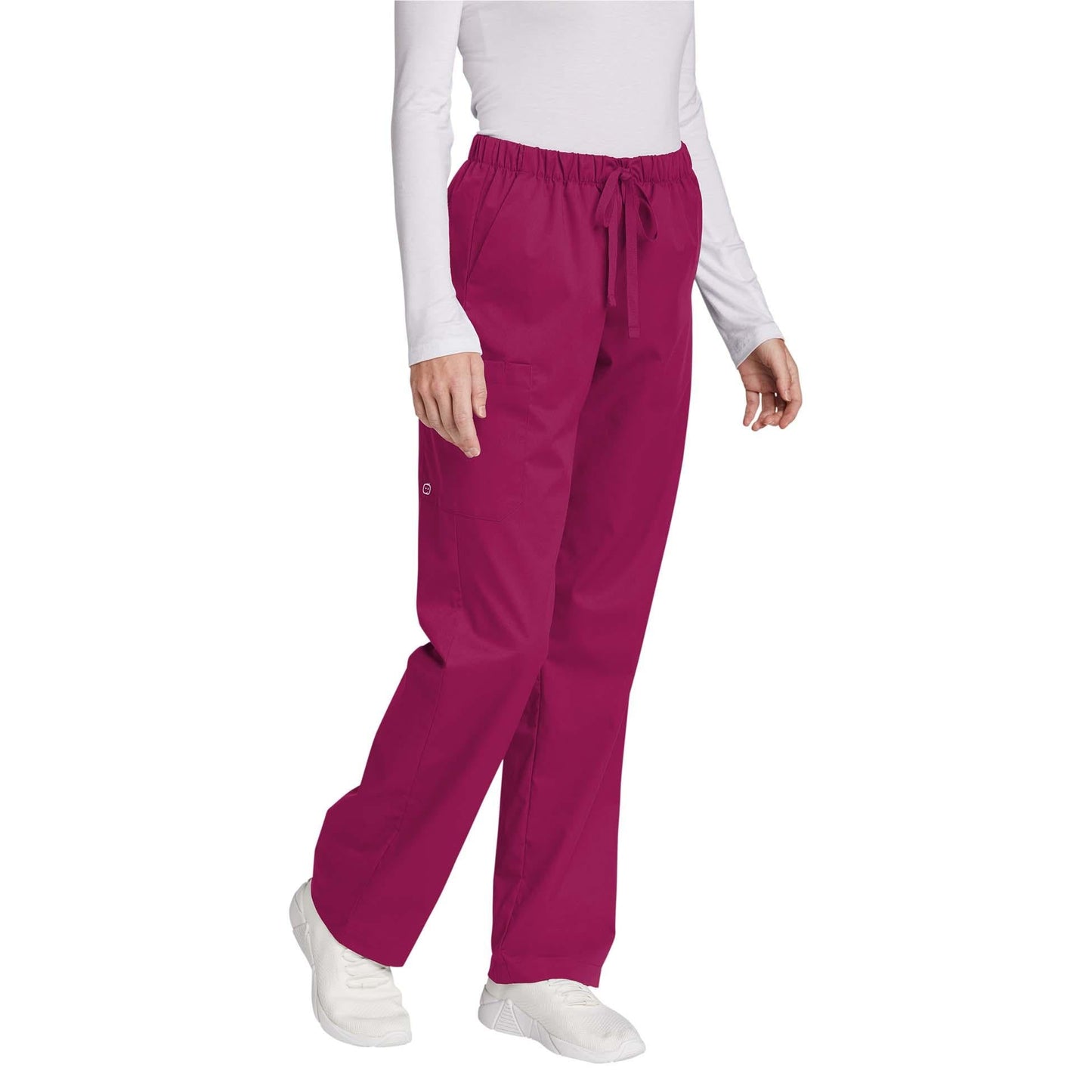 Black Scrub Pants - WonderWink - Comfortable Cargo Style