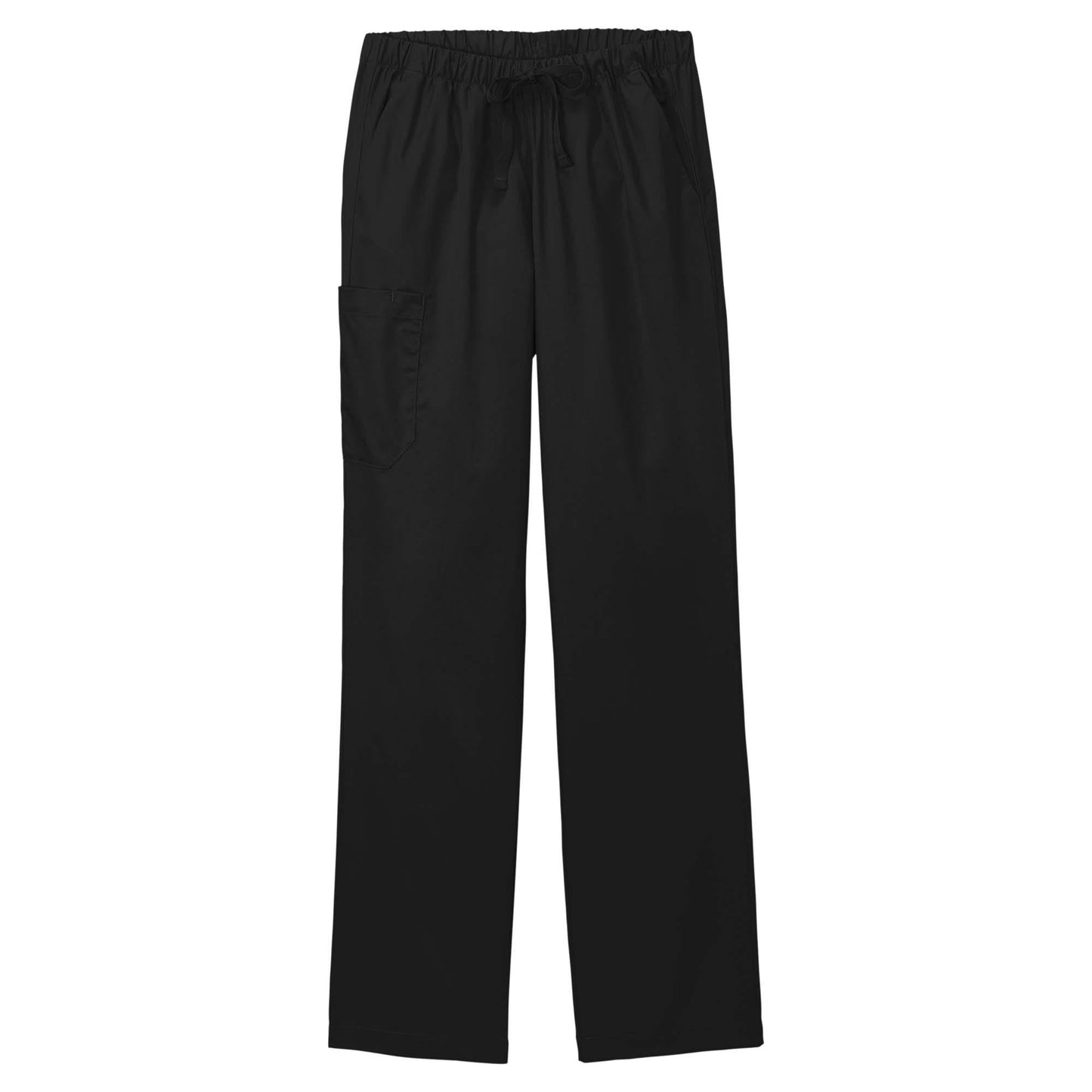 Black Scrub Pants - WonderWink - Comfortable Stretch