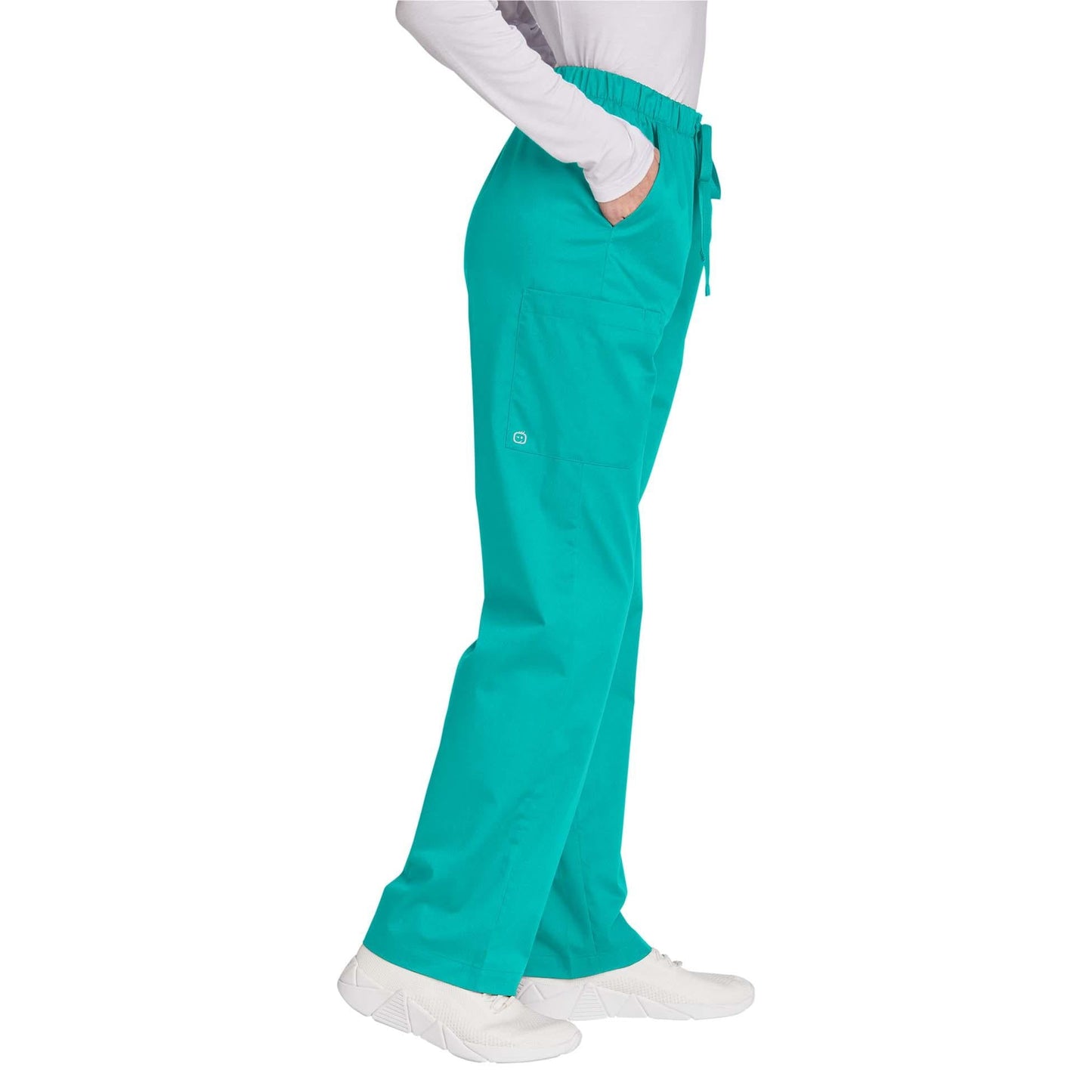 Black Scrub Pants - WonderWink - Comfortable Stretch