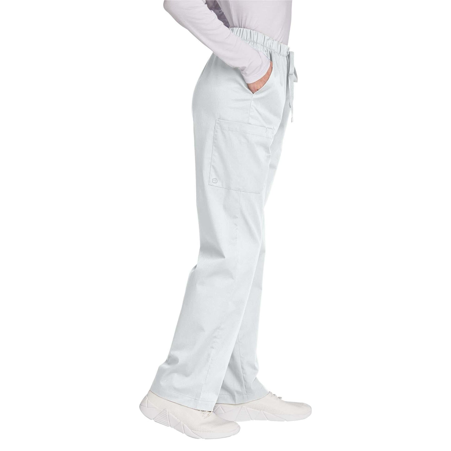 Black Scrub Pants - WonderWink - Comfortable Stretch