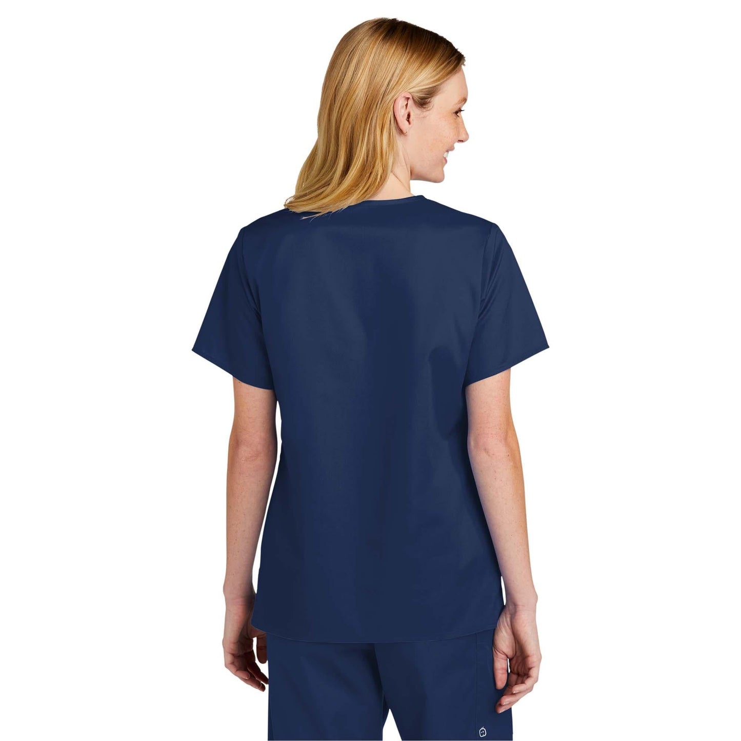 Black Scrub Tops - WonderWink - V-Neck Design