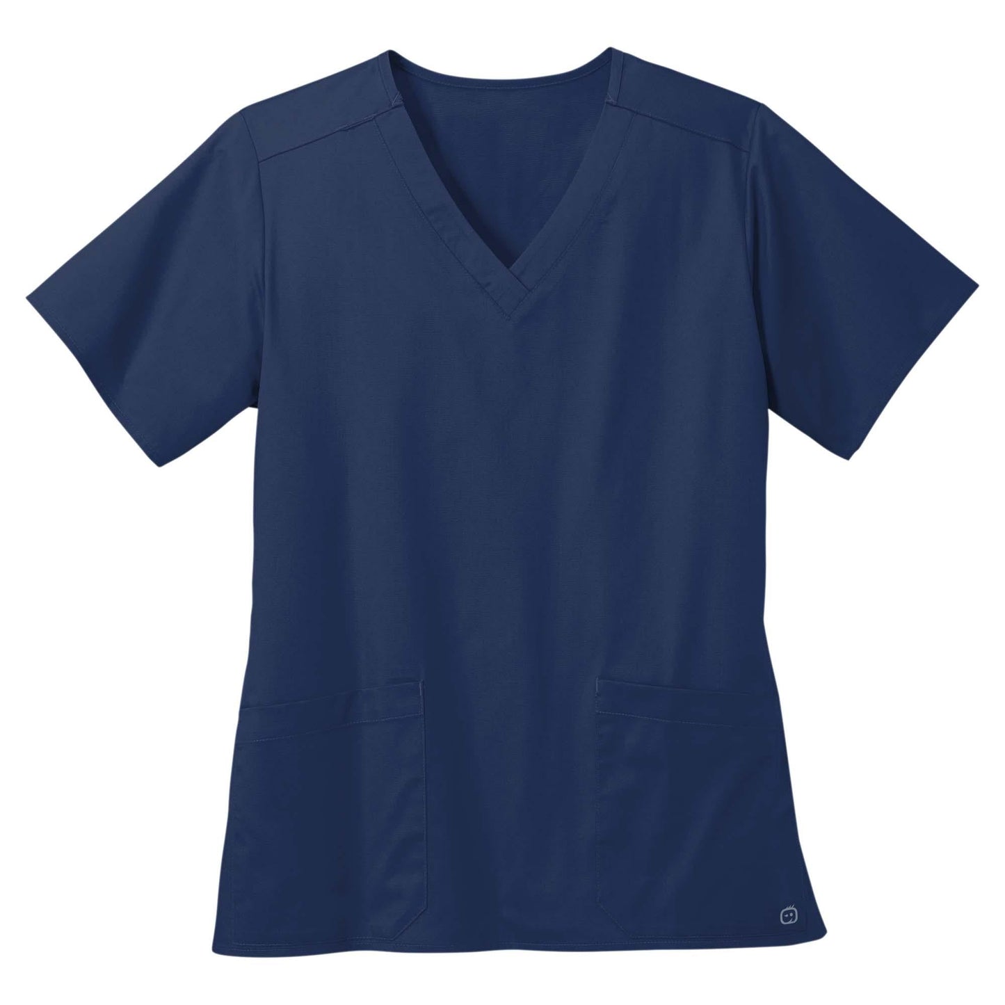 Black Scrub Tops - WonderWink - V-Neck Design
