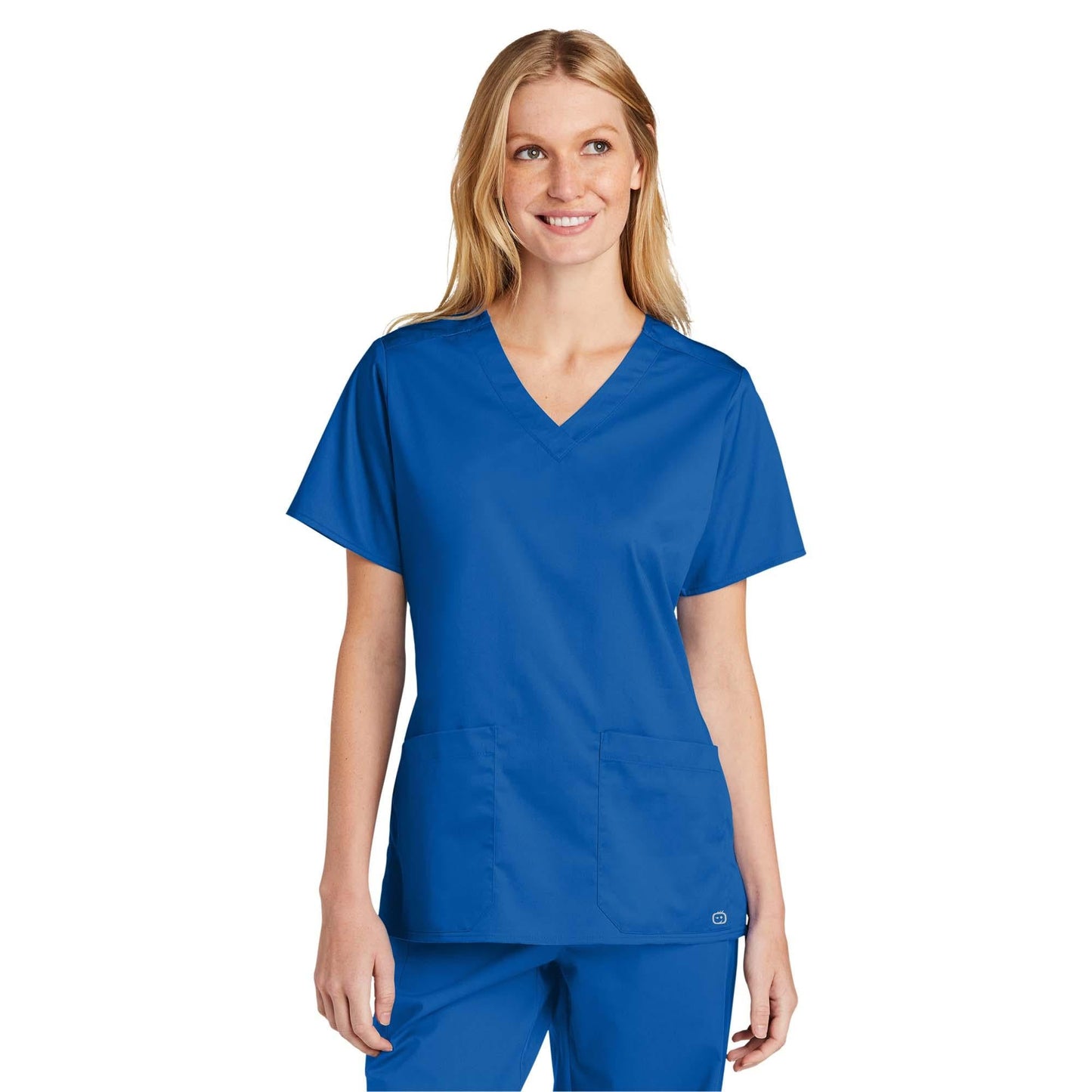 Black Scrub Tops - WonderWink - V-Neck Design