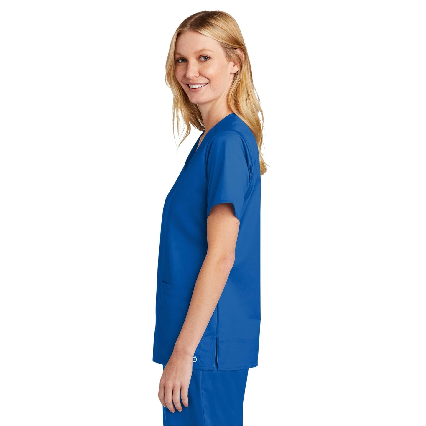 Black Scrub Tops - WonderWink - V-Neck Design