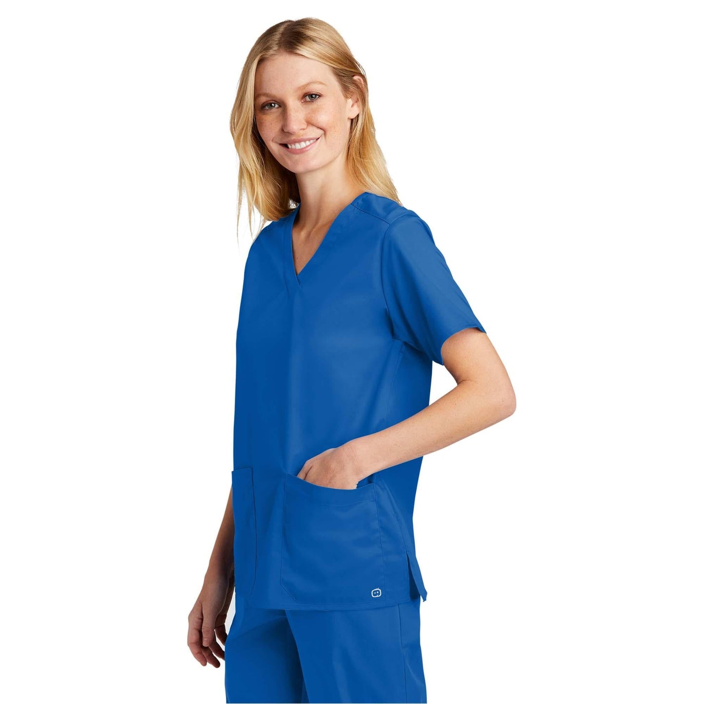 Black Scrub Tops - WonderWink - V-Neck Design