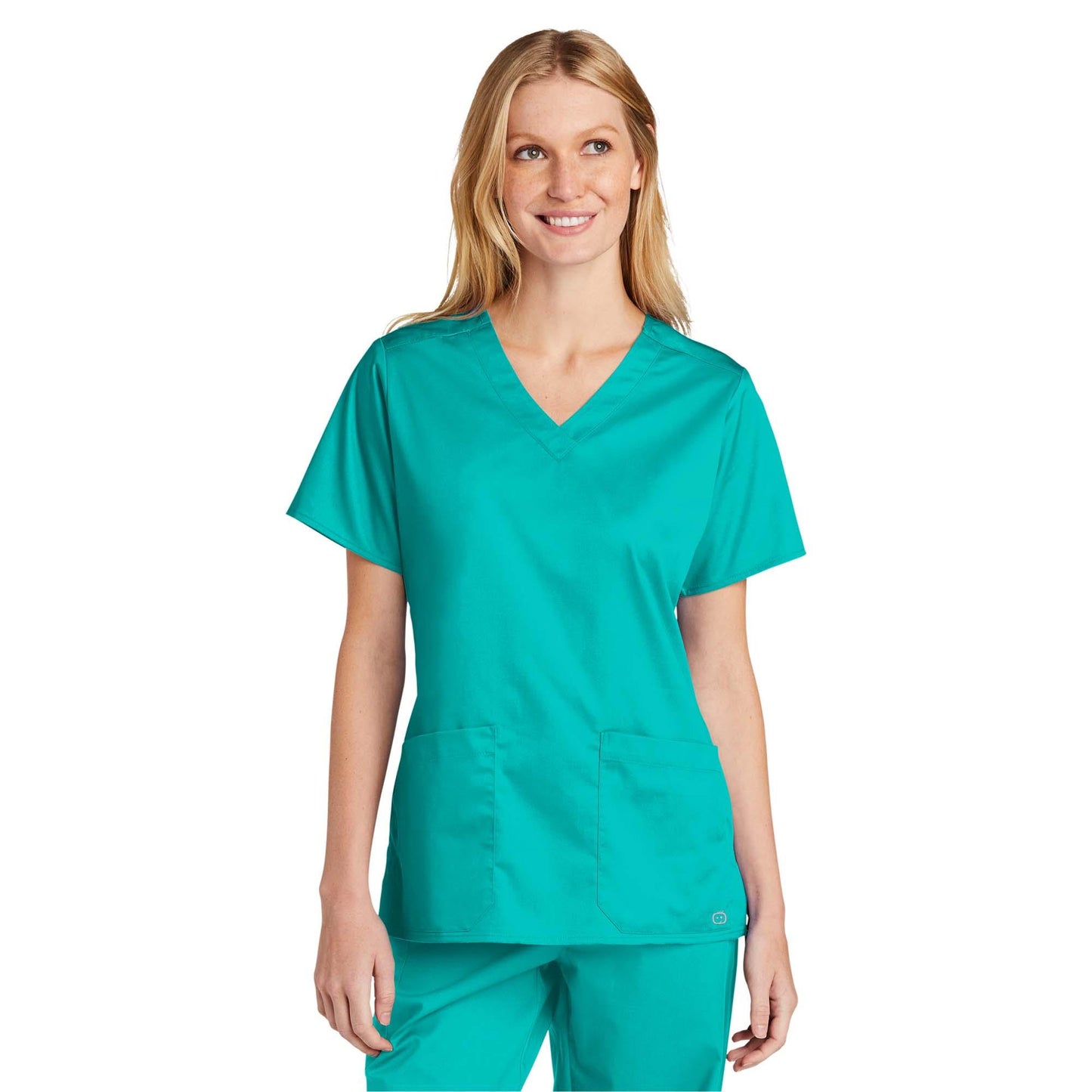 Black Scrub Tops - WonderWink - V-Neck Design