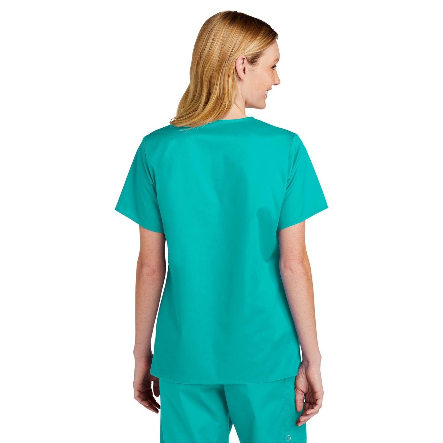 Black Scrub Tops - WonderWink - V-Neck Design