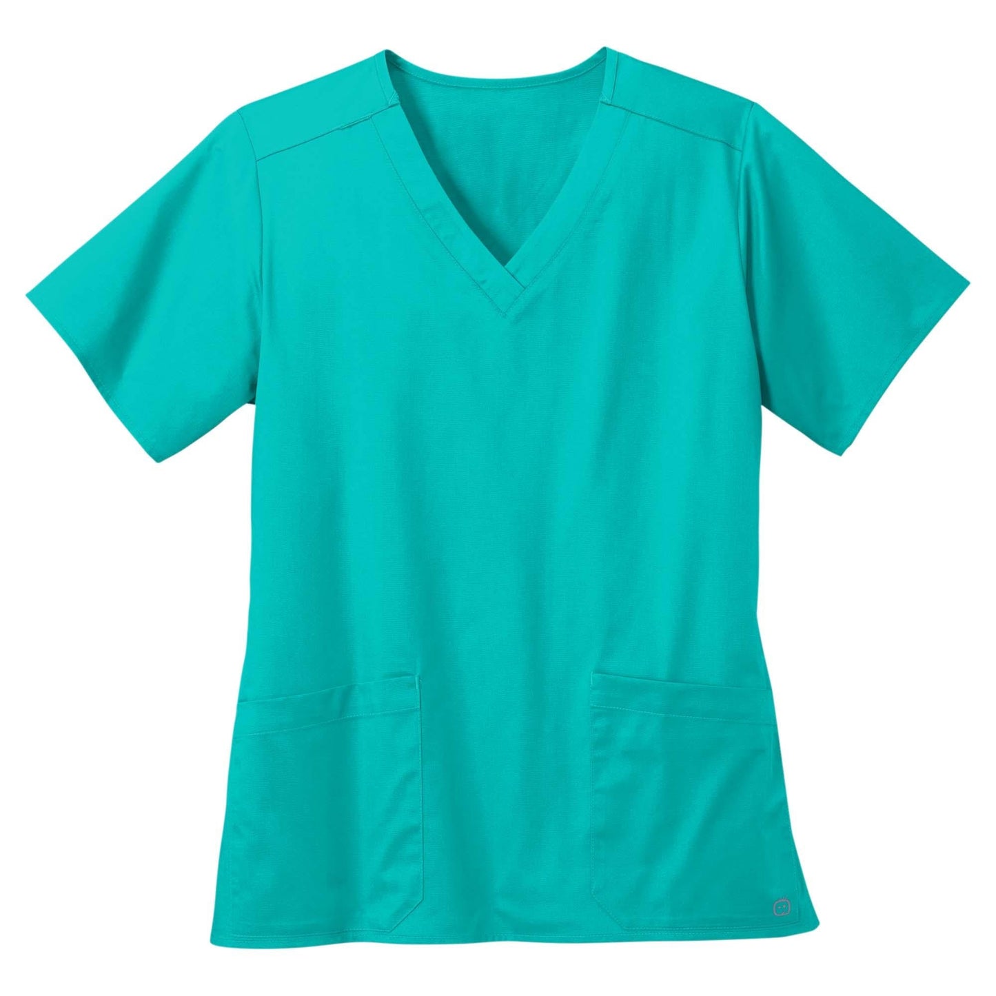 Black Scrub Tops - WonderWink - V-Neck Design