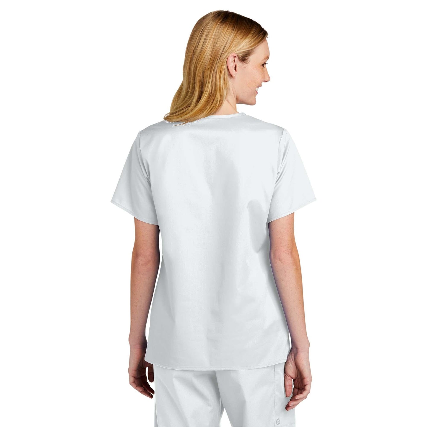 Black Scrub Tops - WonderWink - V-Neck Design