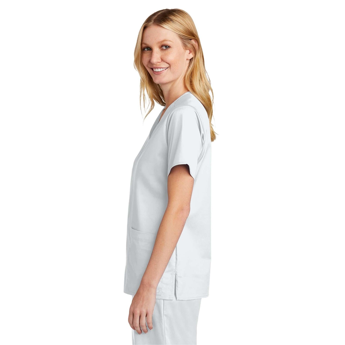 Black Scrub Tops - WonderWink - V-Neck Design