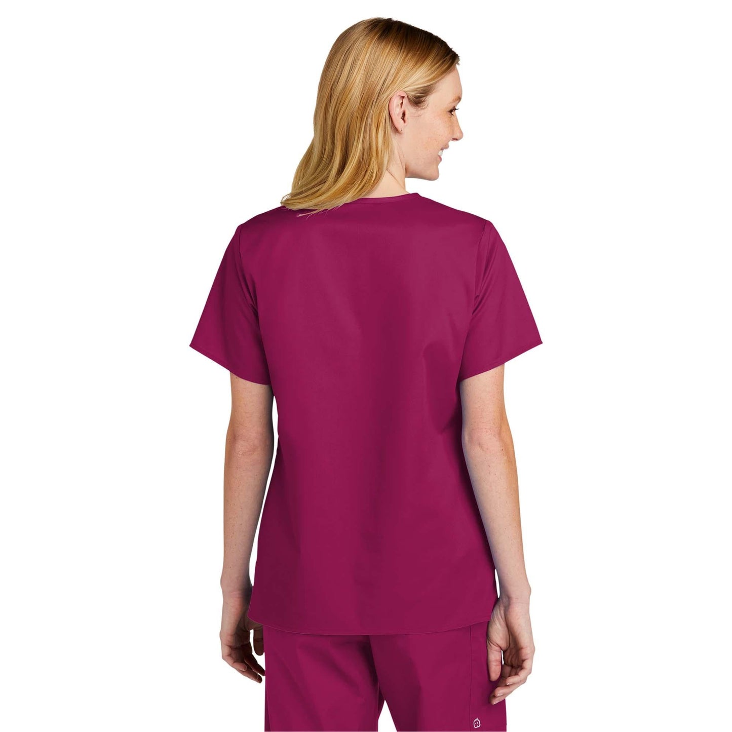 Black Scrub Tops - WonderWink - V-Neck Design