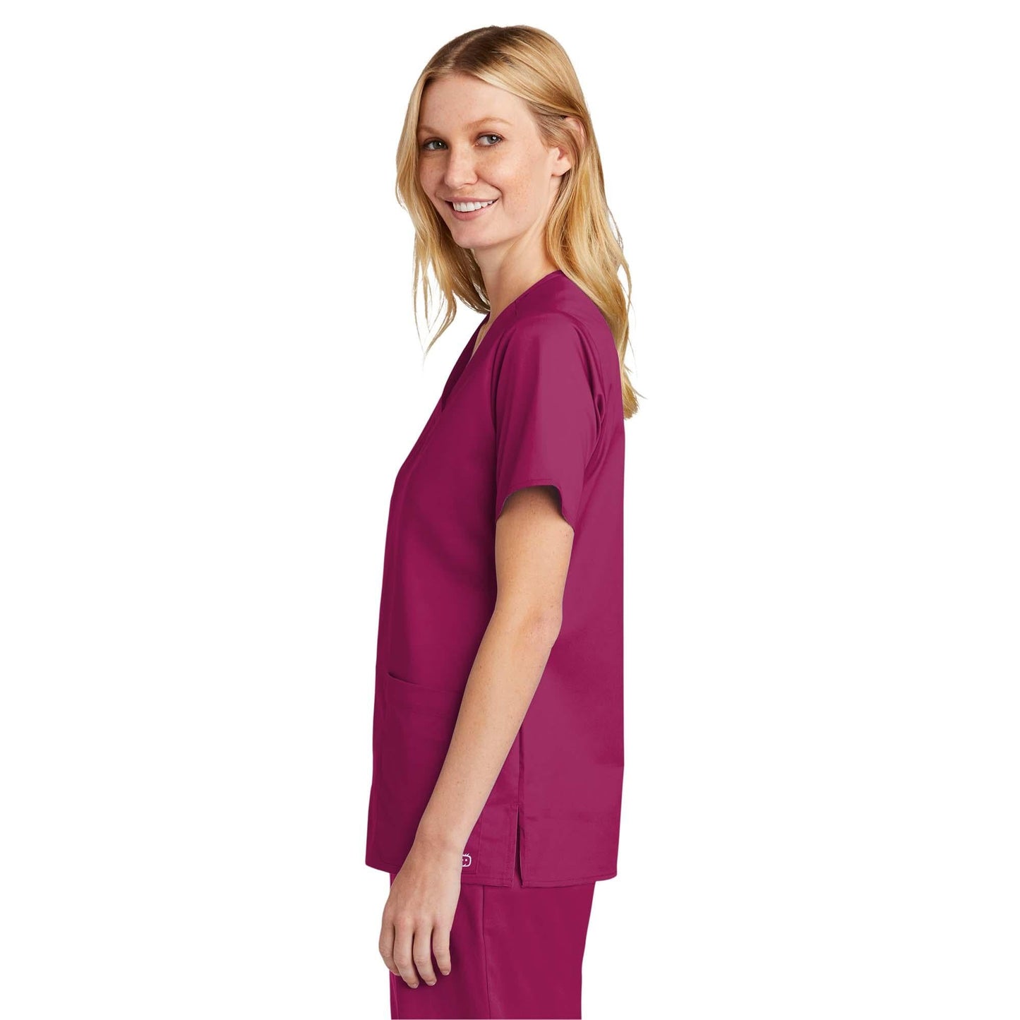 Black Scrub Tops - WonderWink - V-Neck Design