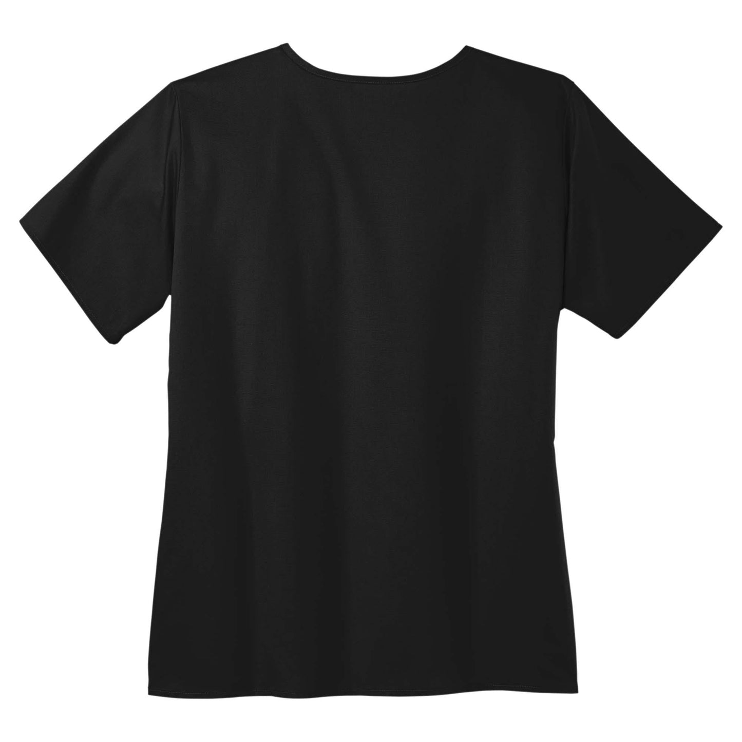 Black Scrub Tops - WonderWink - Comfortable Mock Wrap