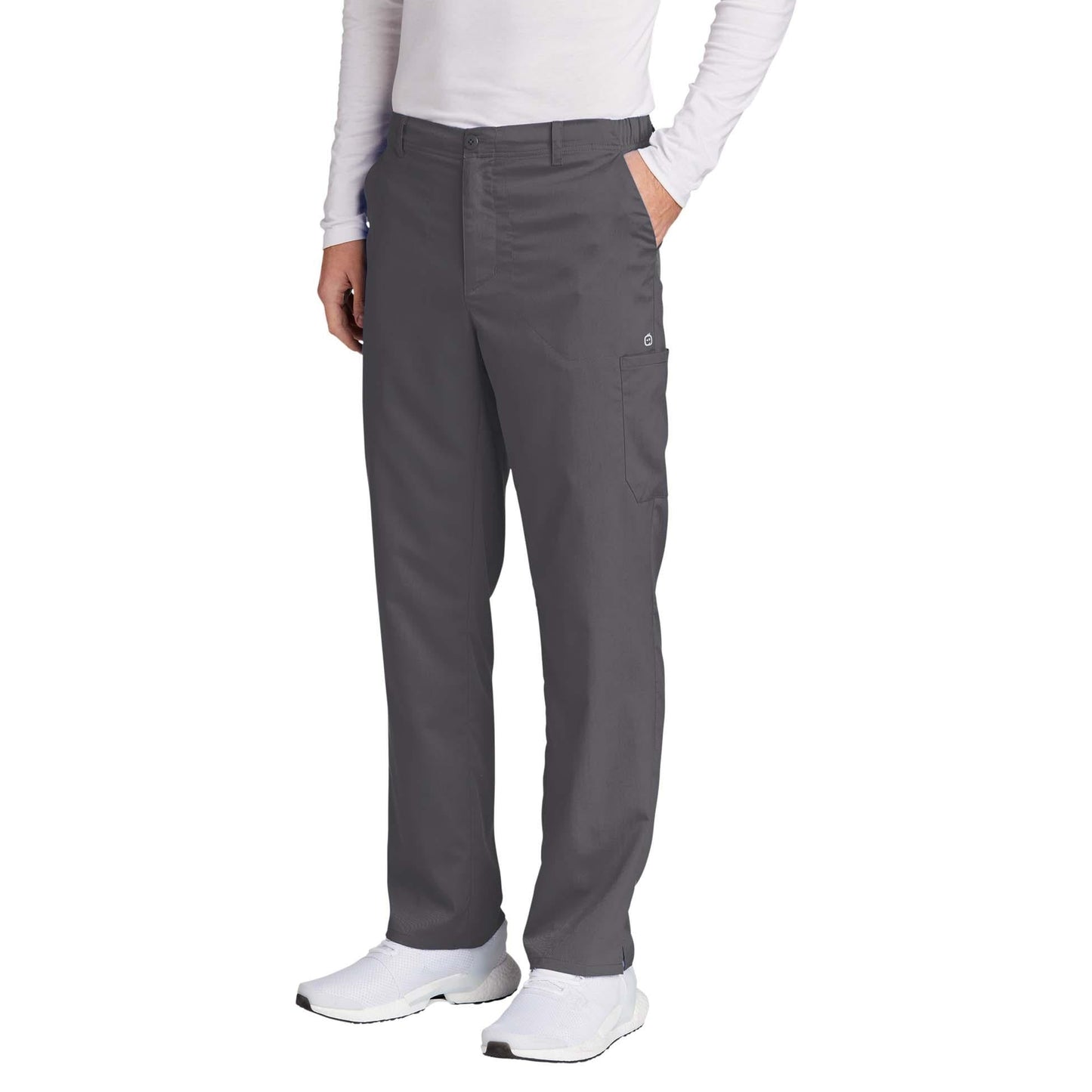 Black Scrub Pants - WonderWink - Comfortable Cargo Style