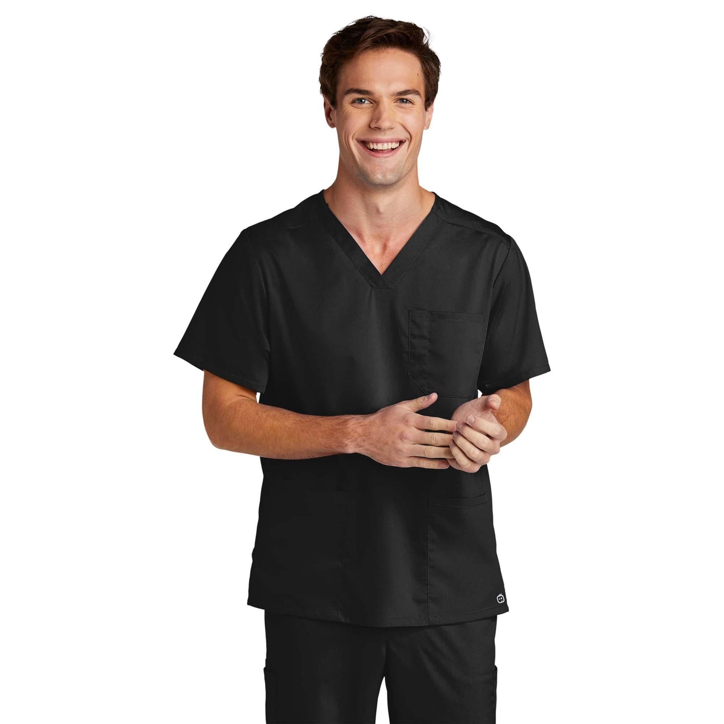 Black Scrub Tops - WonderWink - Modern Fit Design